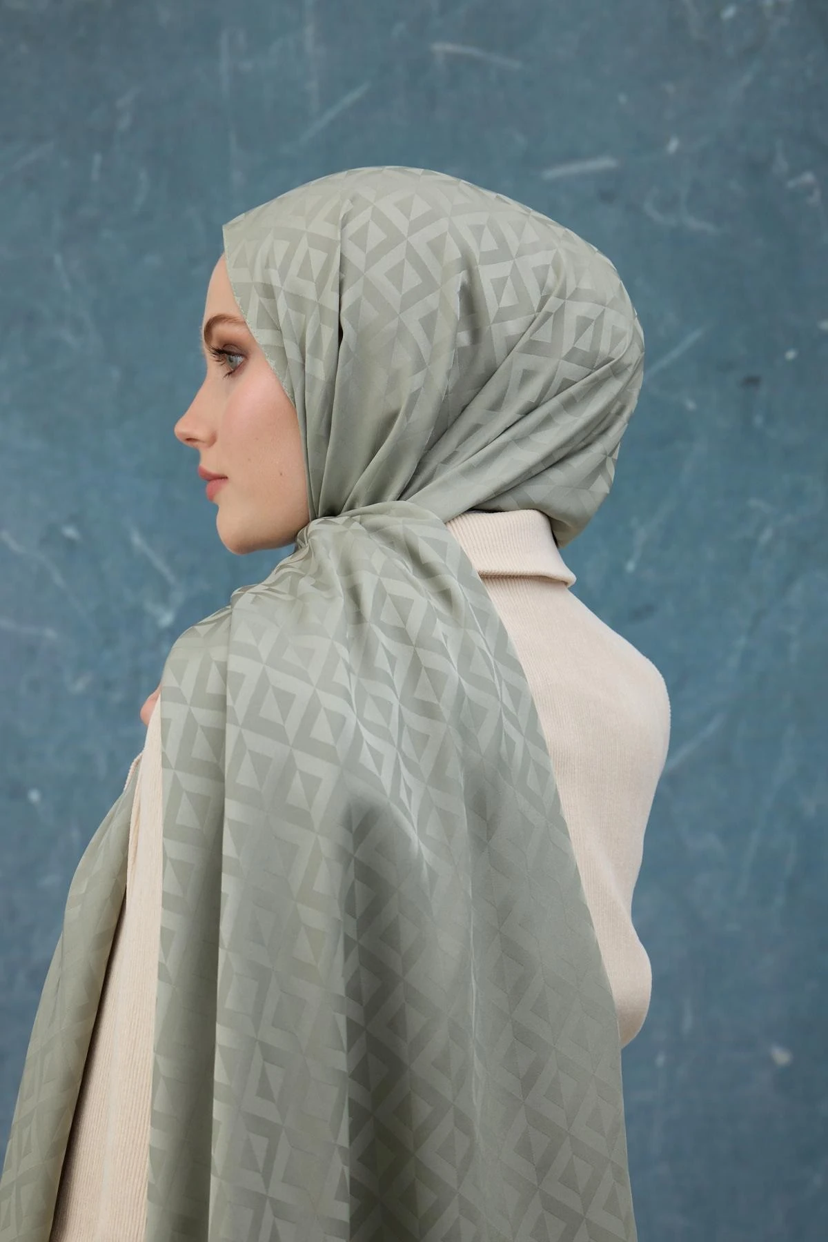 Fall Winter İpeksi Jakar Şal Çağla Yeşili 9019-20