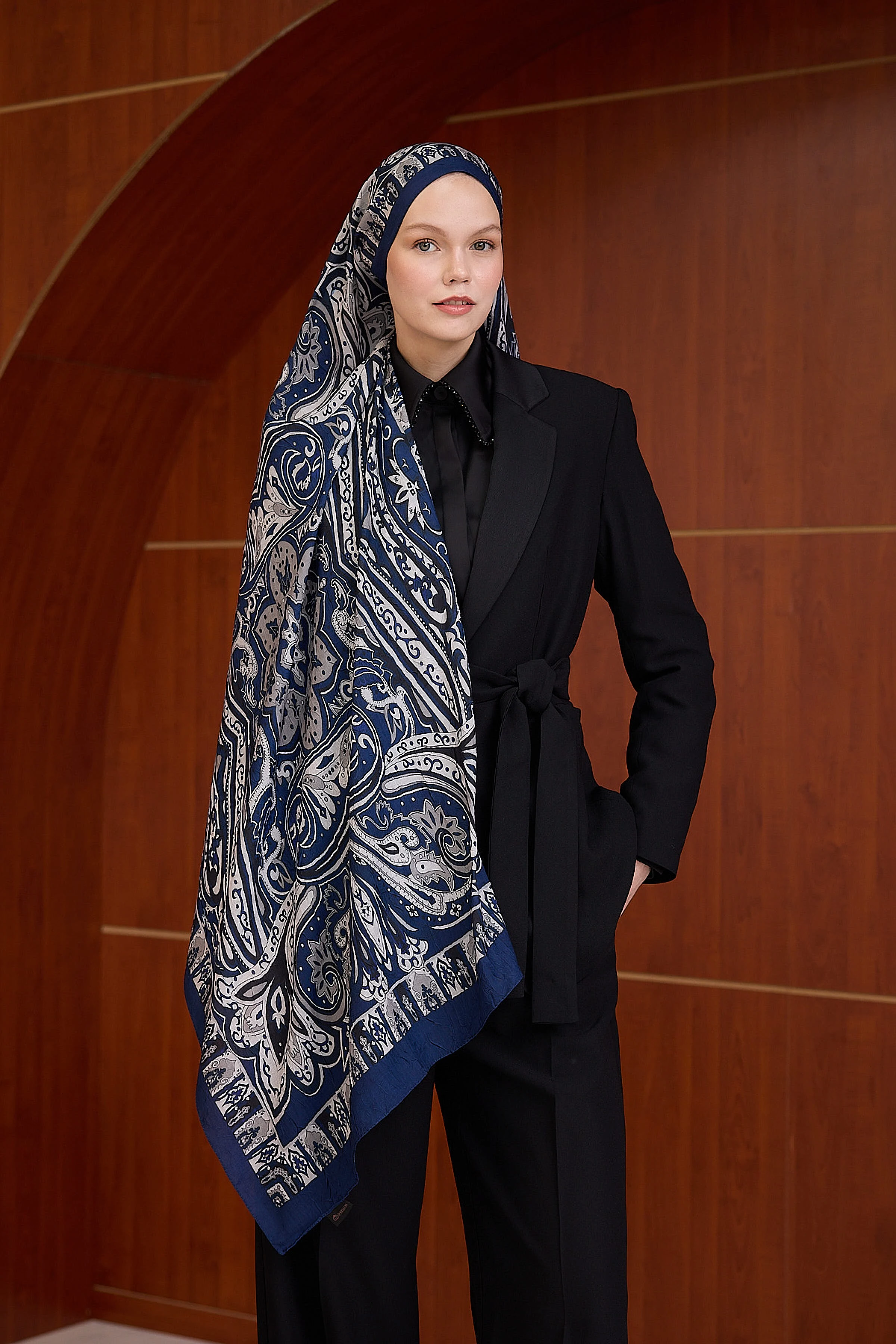 Bambu Kraş Şal 7002 - Saks