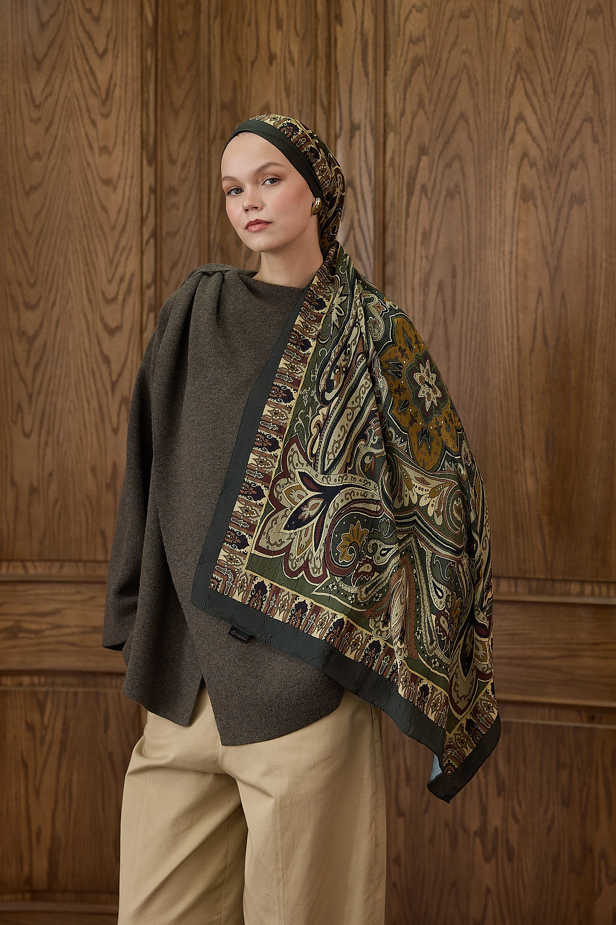 Bambu Kraş Şal 7002 - Haki