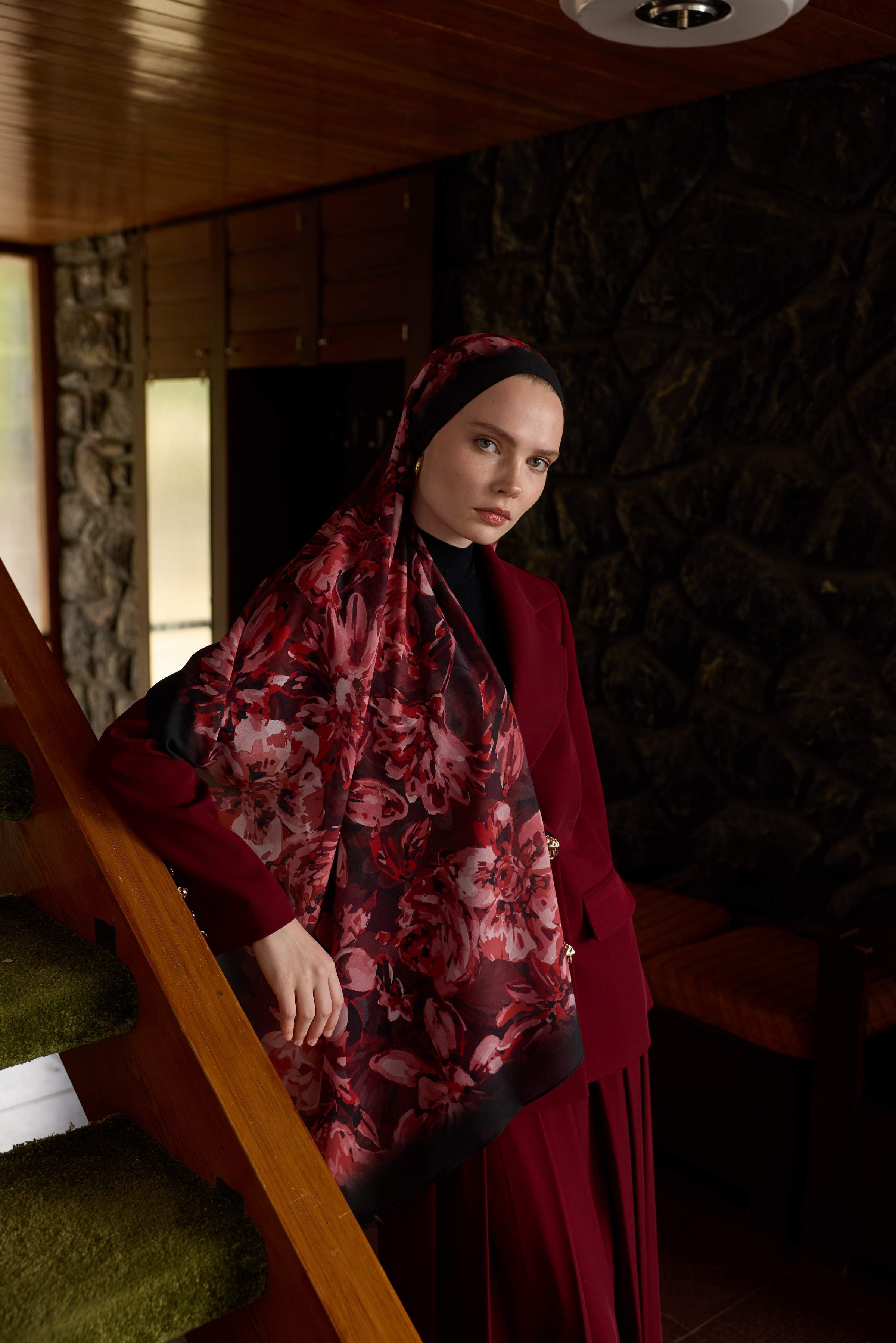 Winter Bloom Qupra Şal 30001