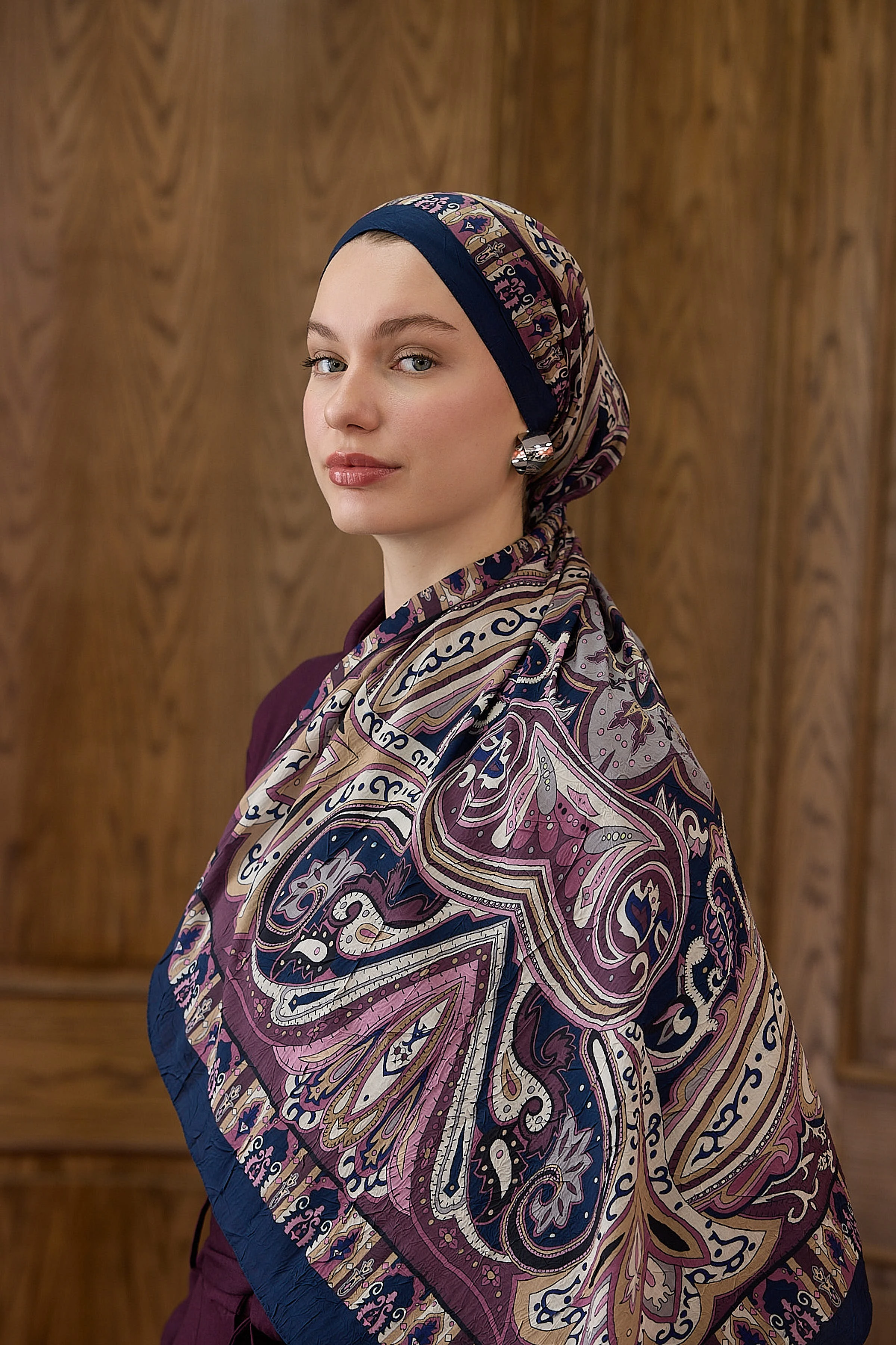 Bambu Kraş Şal 7002 - Gül Kurusu