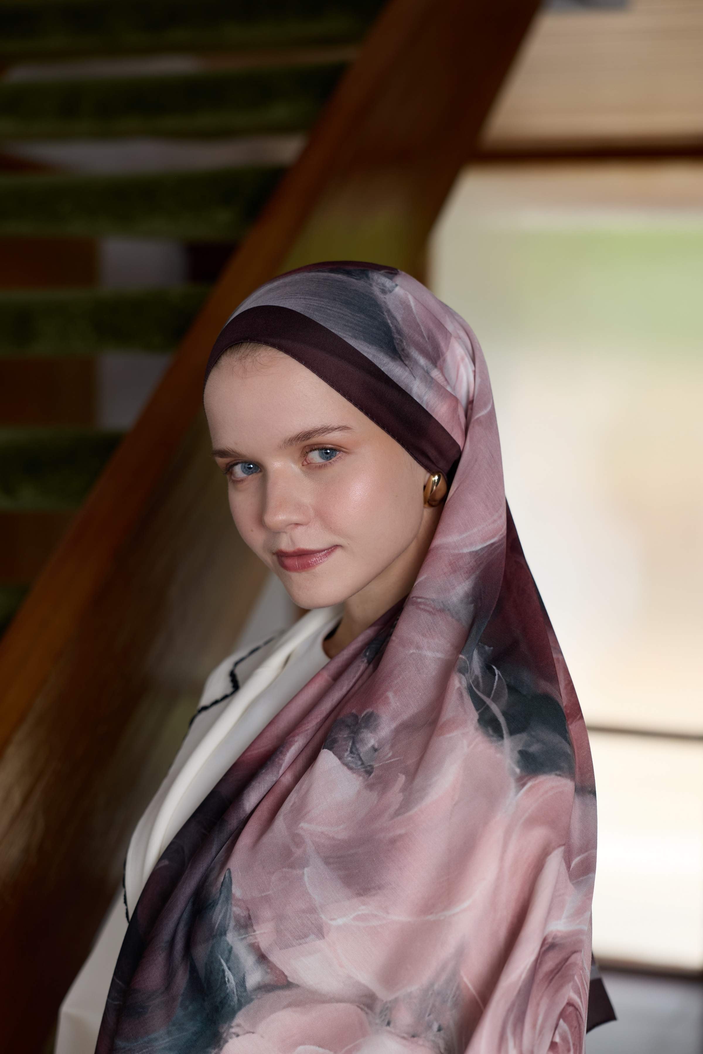 Winter Bloom Soft Şal 3068-10097 - Açık Pudra