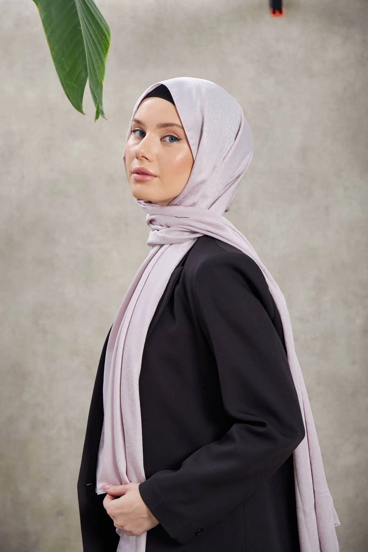 Alesa Desen İpeksi Jakar Şal Gümüş 9003-02