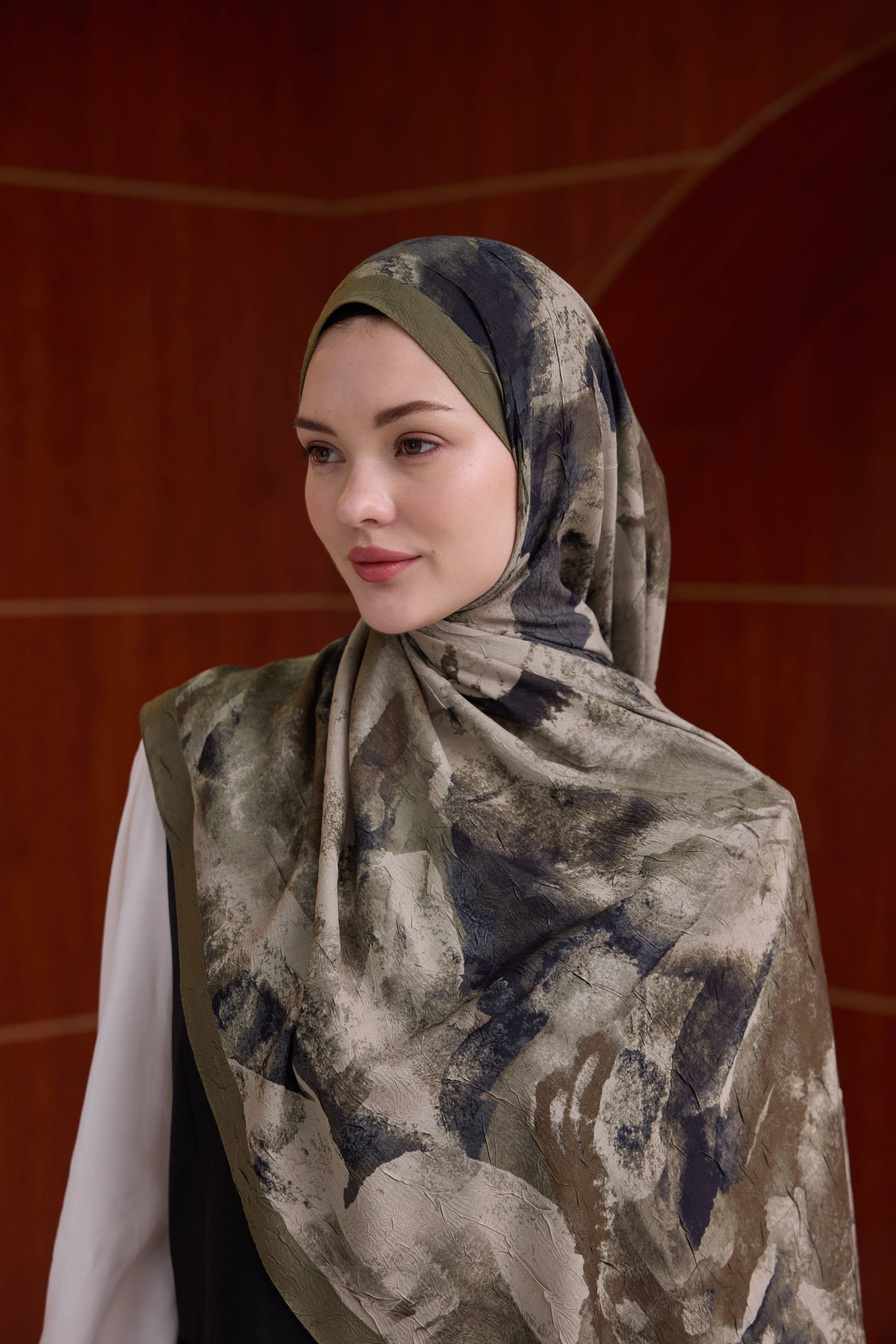 Bambu Kraş Şal 7020 - Kına Yeşili