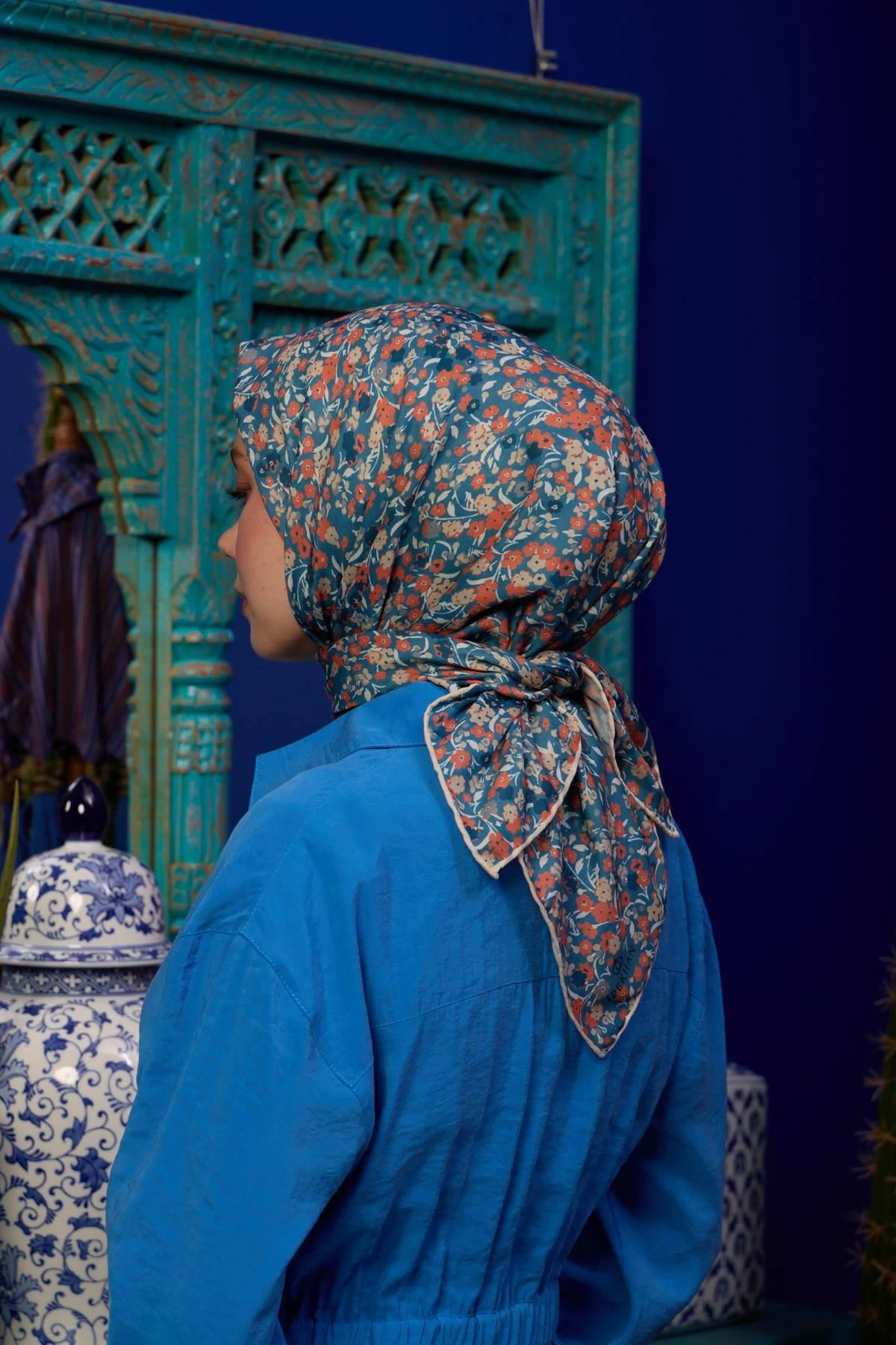 Marrakech Koleksiyon Soft Eşarp Mercan Yeşil 1193-13