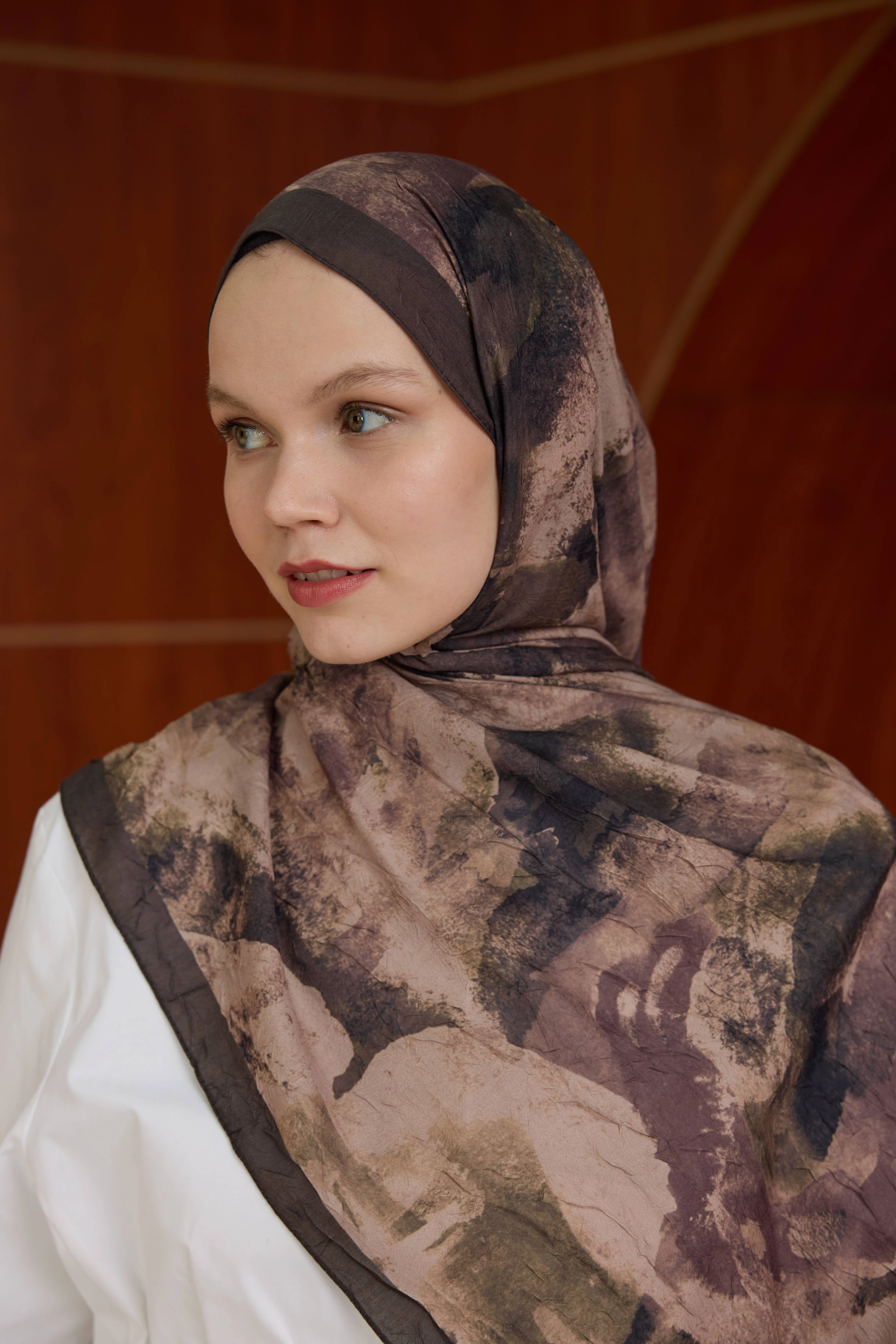 Bambu Kraş Şal 7020 - Açık Kahve