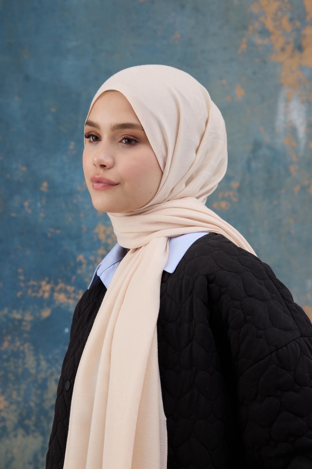 Kare Desen Pamuk Jakar Şal Alaçatı 8012-25