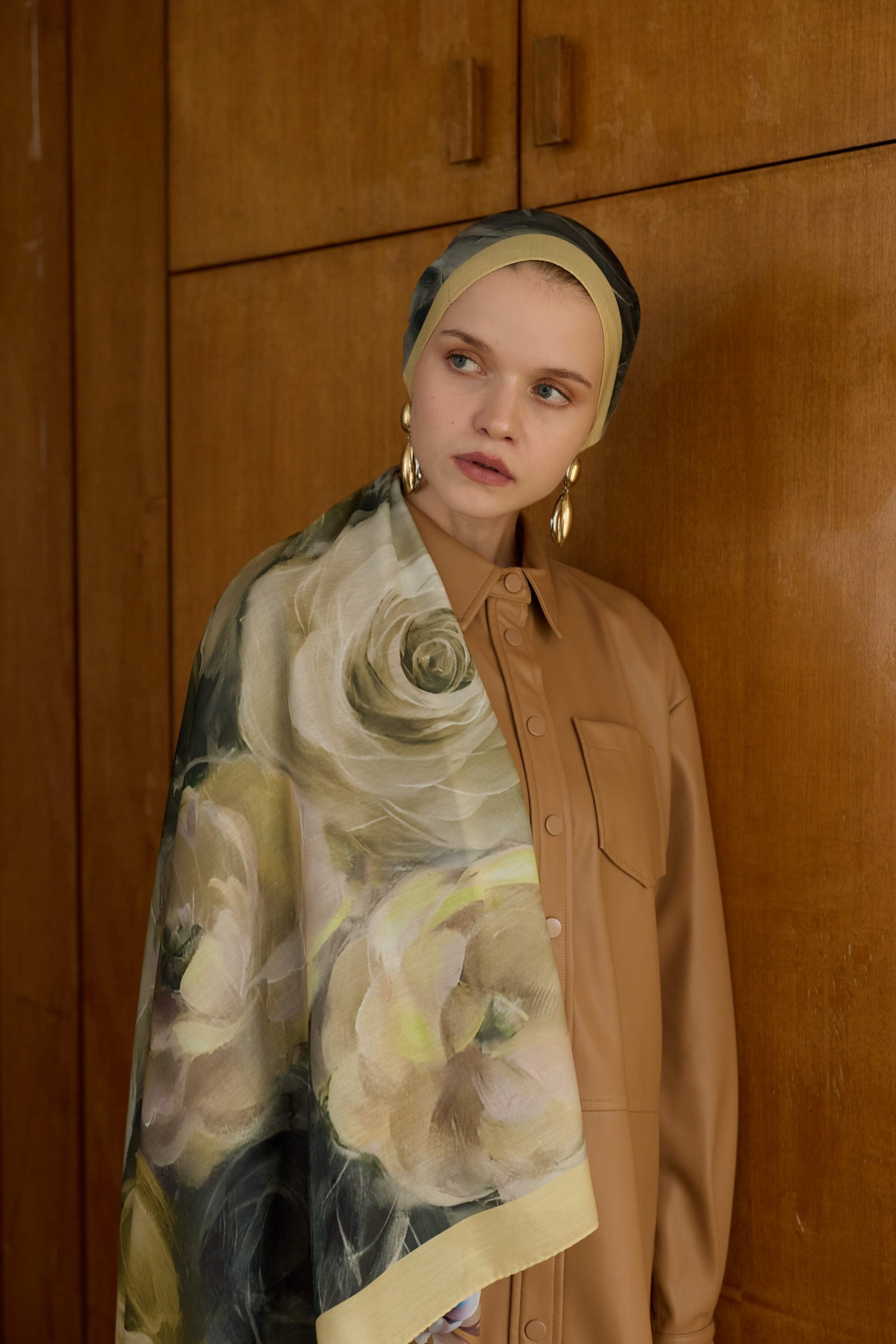 Winter Bloom Soft Şal 3068-10097 - Sarı