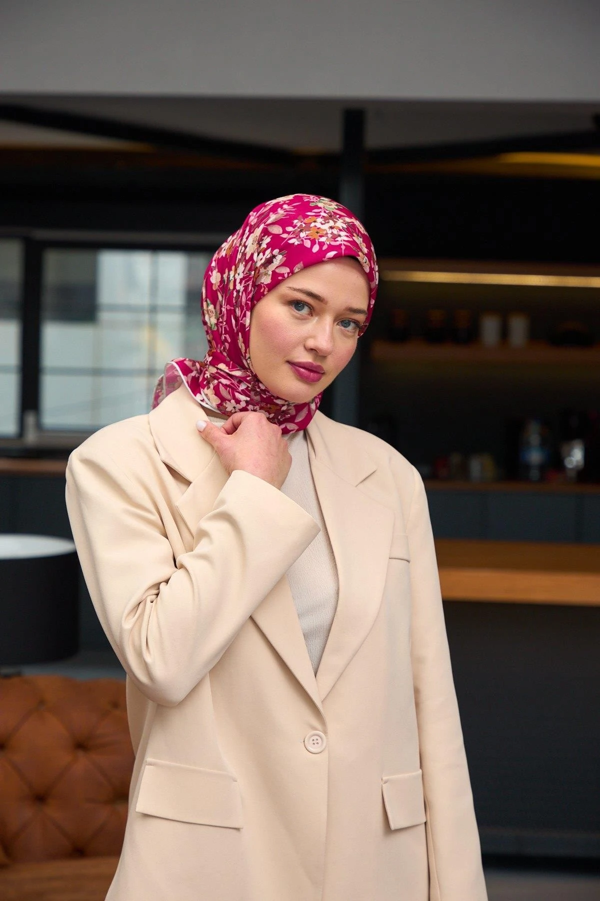 Harmony Collection Soft Eşarp Kiraz Pembe 1177-07