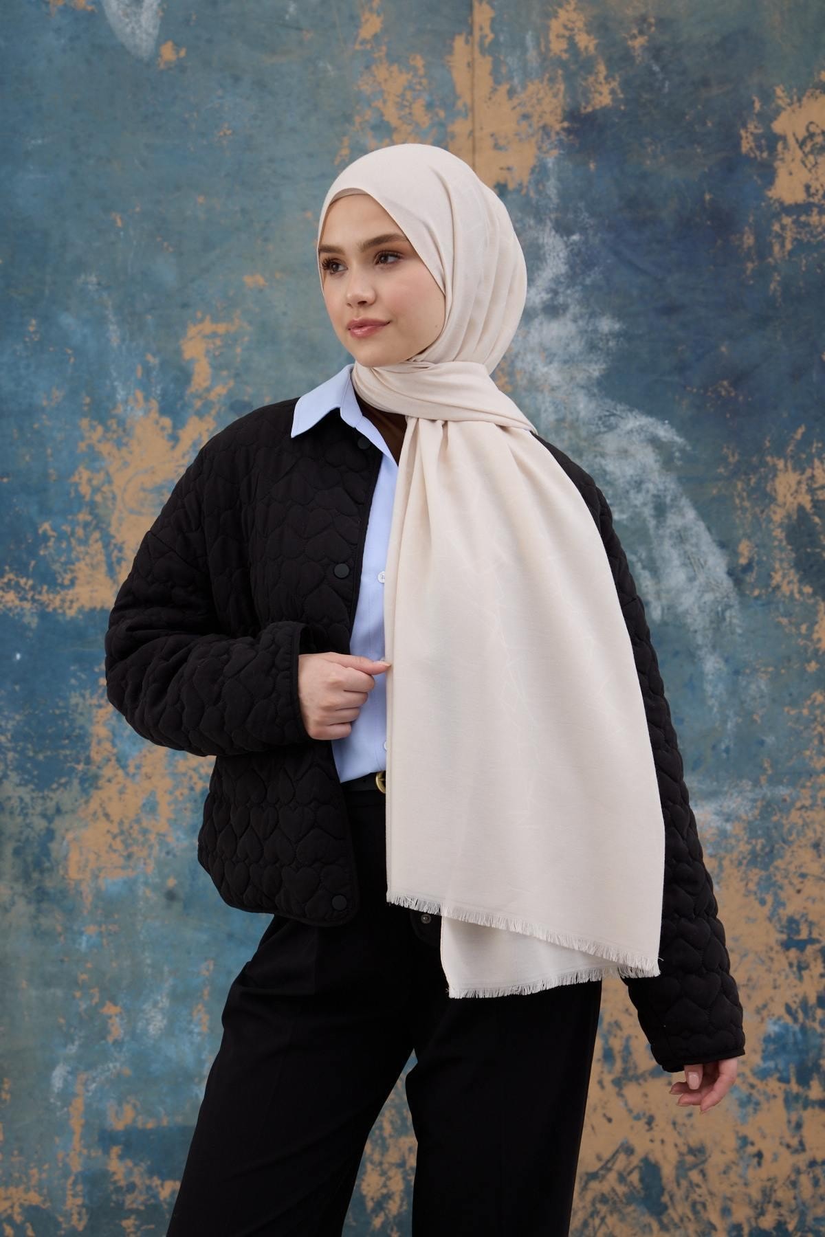 Kare Desen Pamuk Jakar Şal Meltem 8012-26