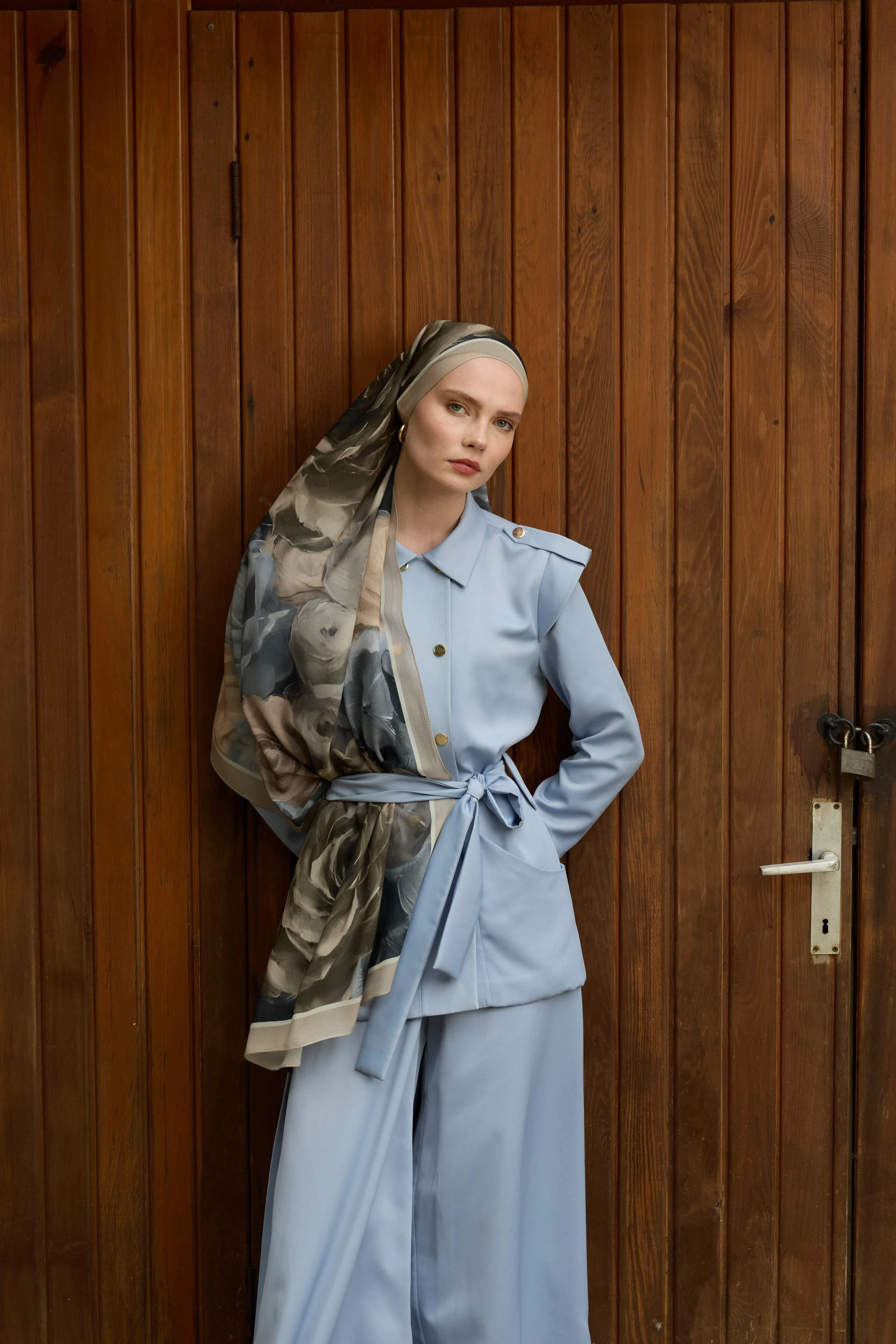 Winter Bloom Qupra Şal 30002 - Vizon