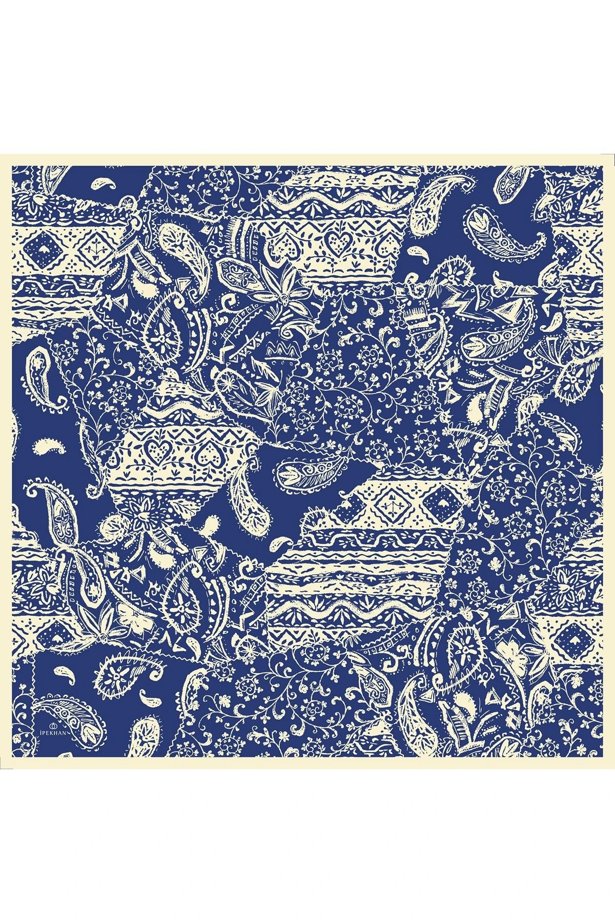 Şal İndigo Pamuk Viskon Eşarp