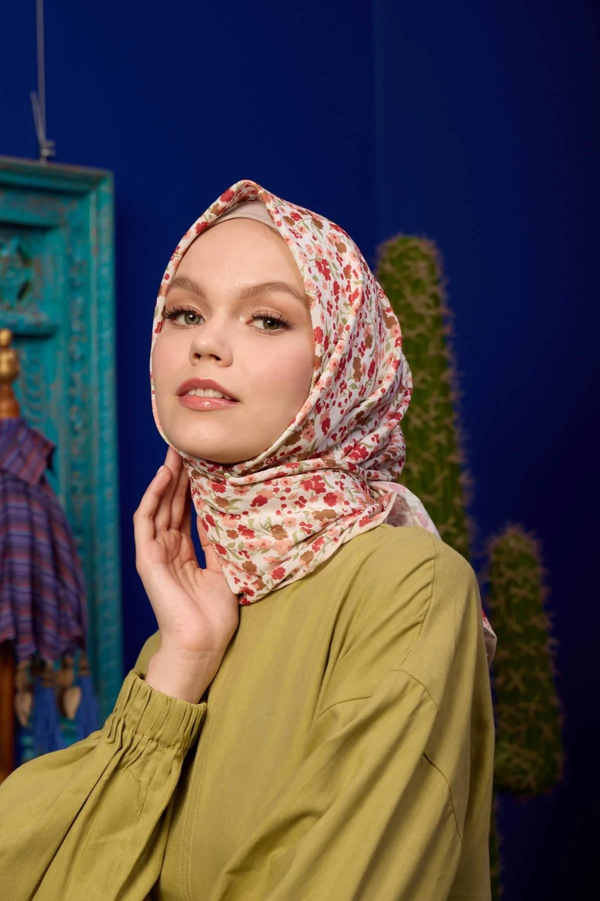 Marrakech Koleksiyon Soft Eşarp Keten Kırmızı 1193-28