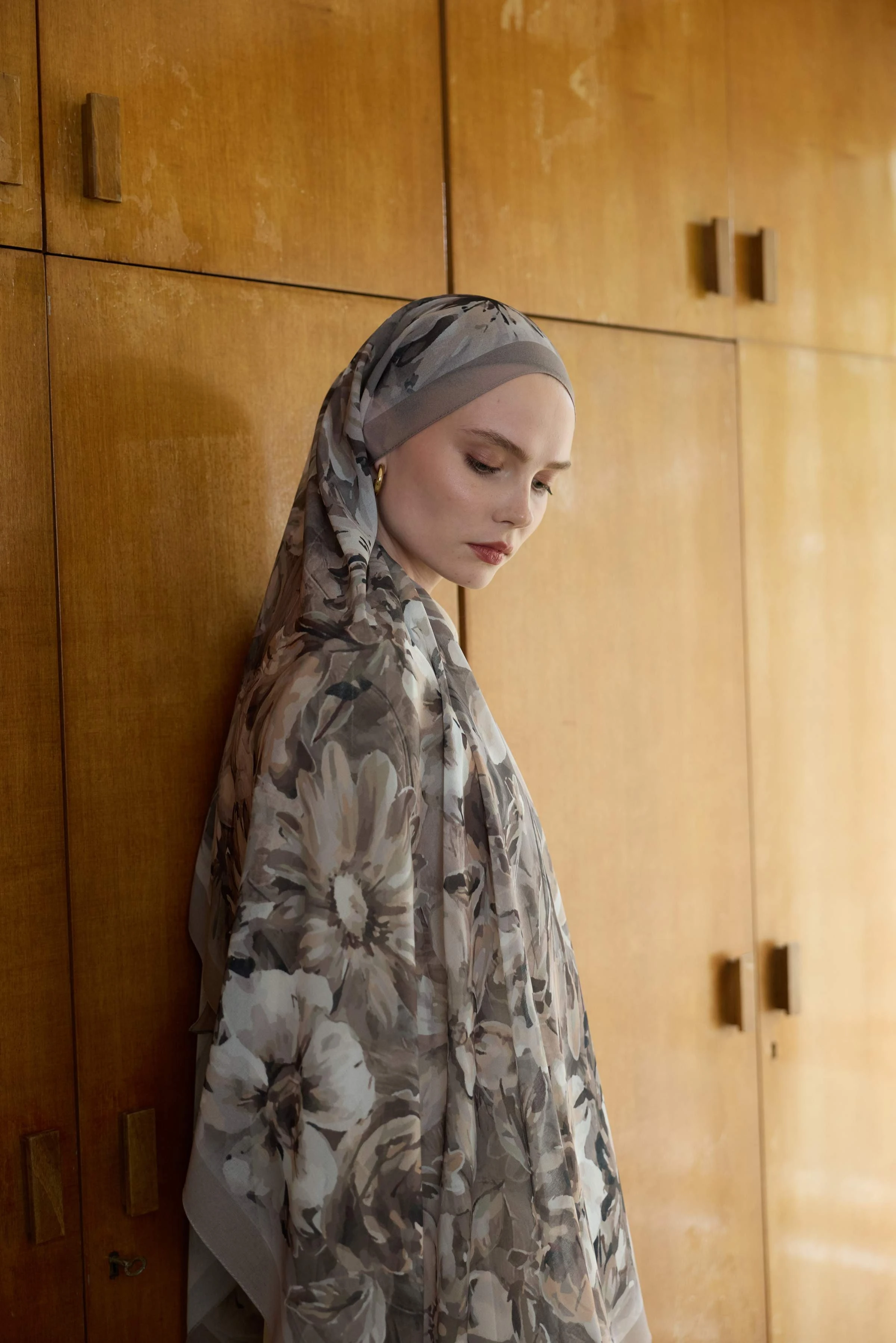 Winter Bloom Qupra Şal 30001 - Vizon