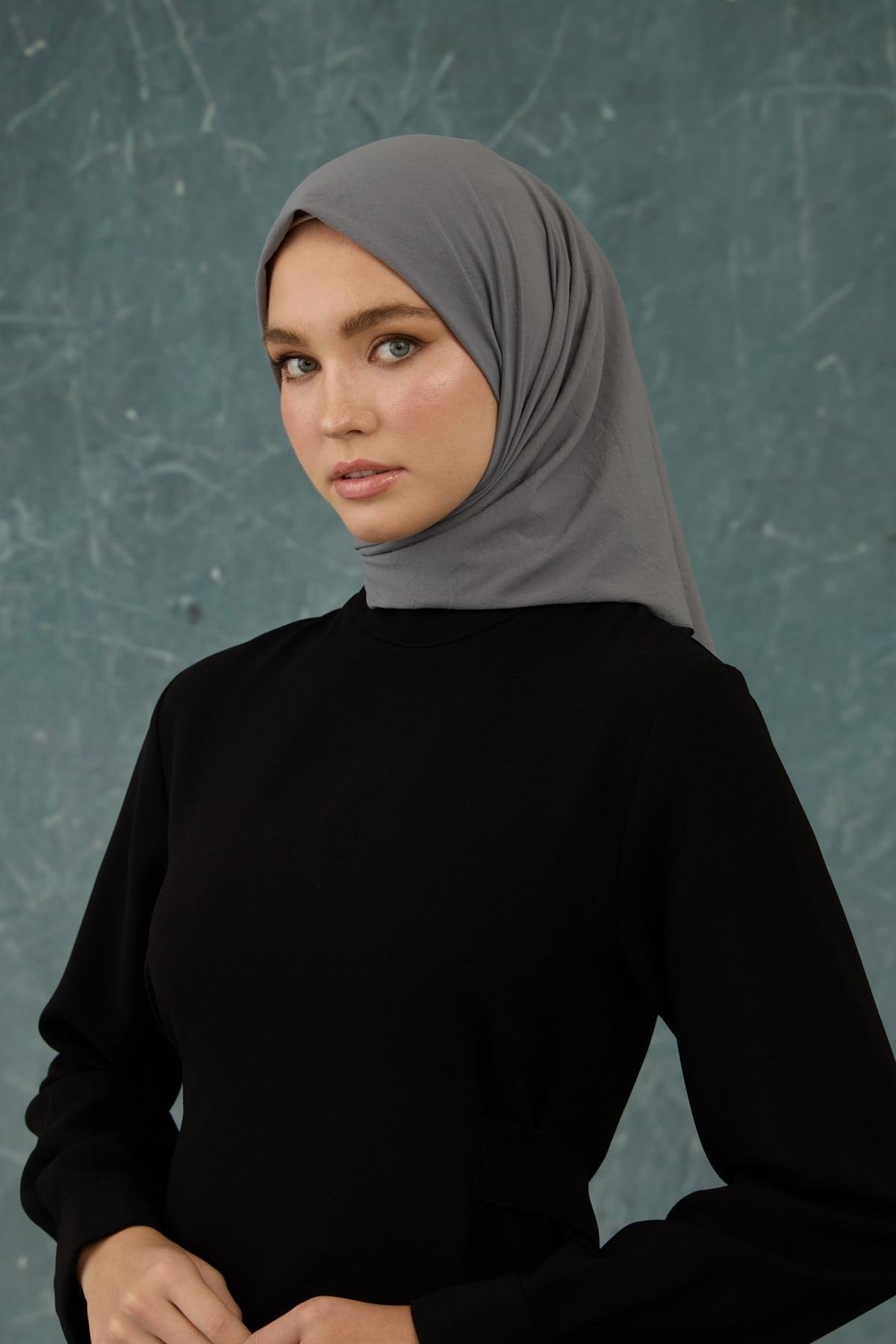 Gri Comfy Yok Eşarp - 10001-07