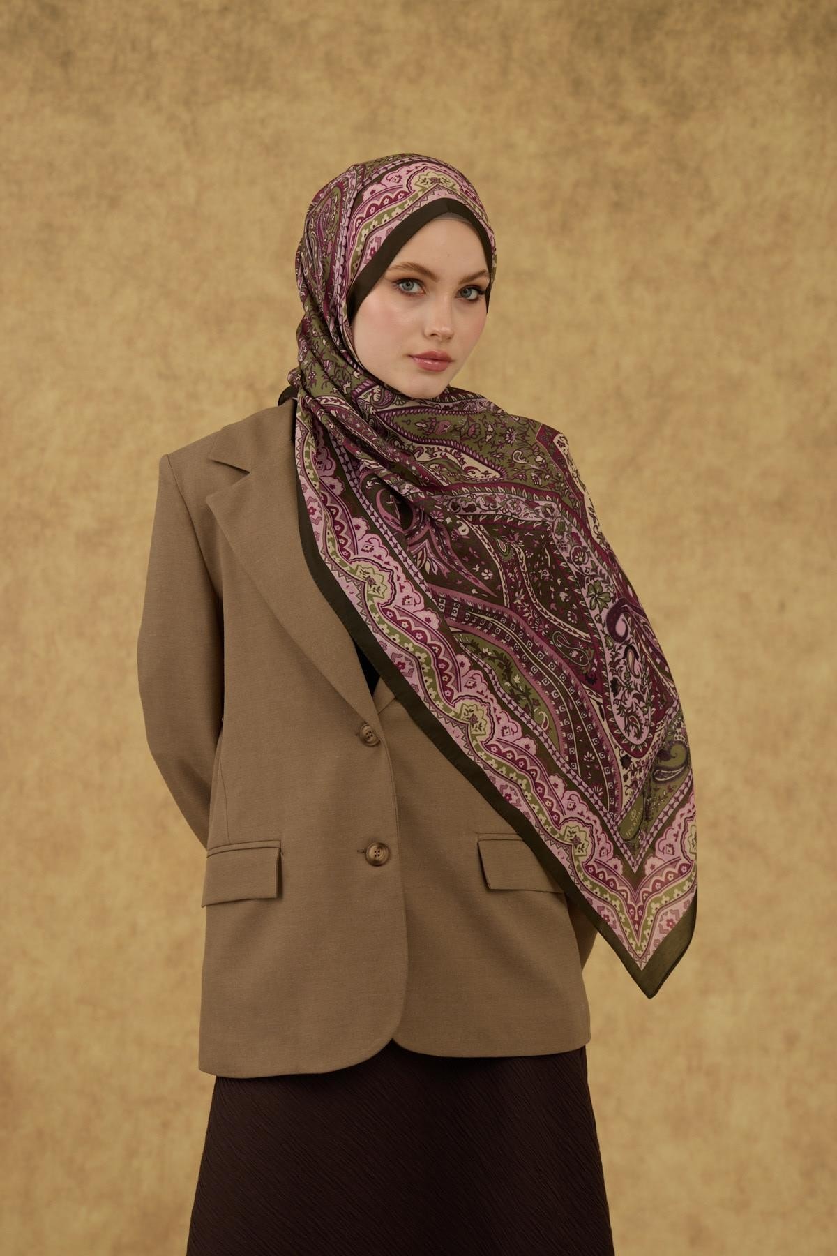 İpekhan Soft Şal Kahve Pudra 3053-04