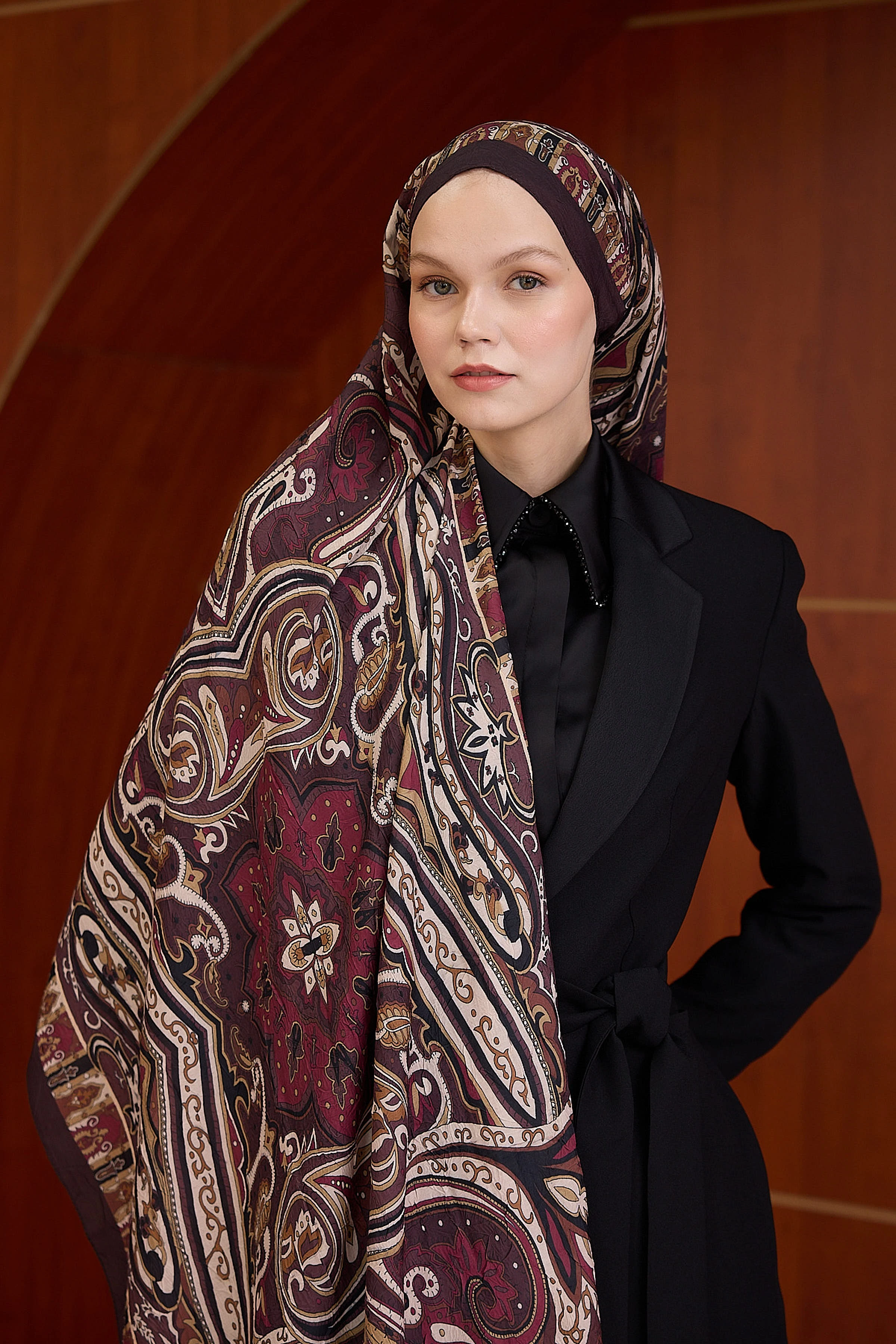 Bambu Kraş Şal 7002 - Antrasit