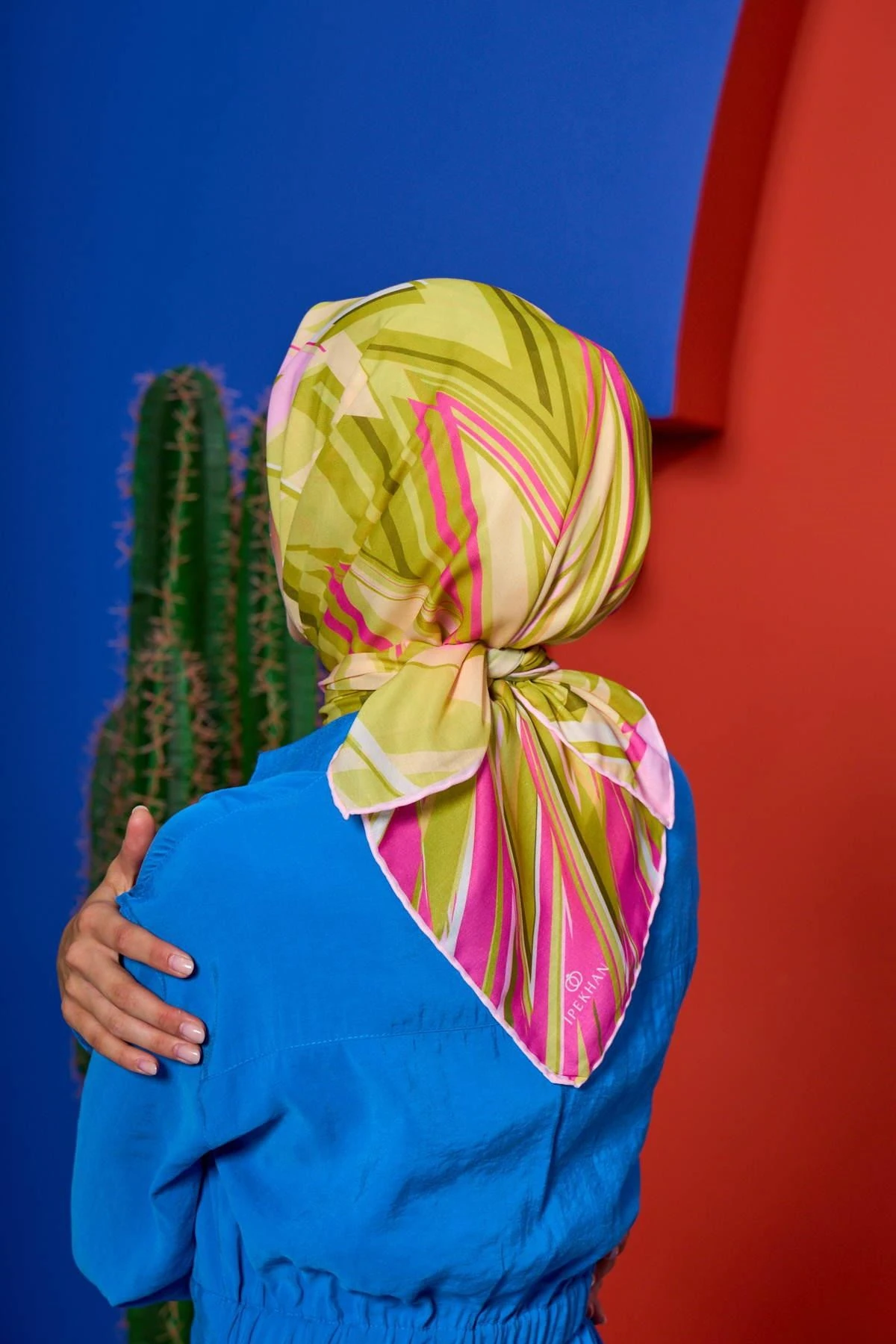 Marrakech Koleksiyon Soft Eşarp Kiraz Pembe Keten 1208-04