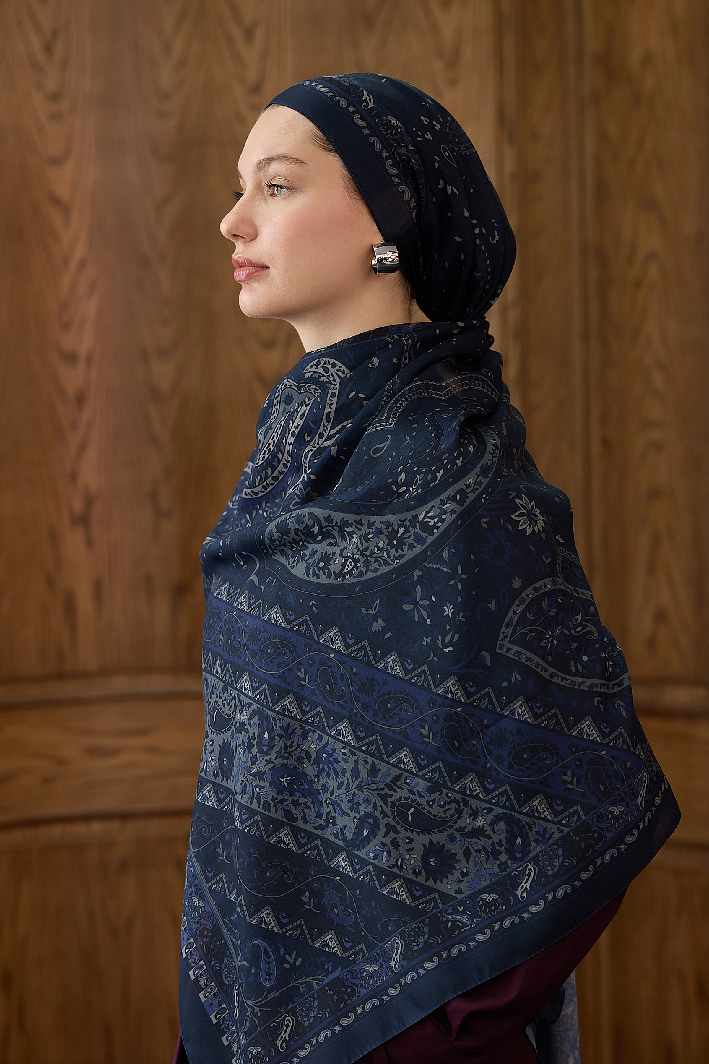 Winter Bloom Soft Şal 3070 - Gri