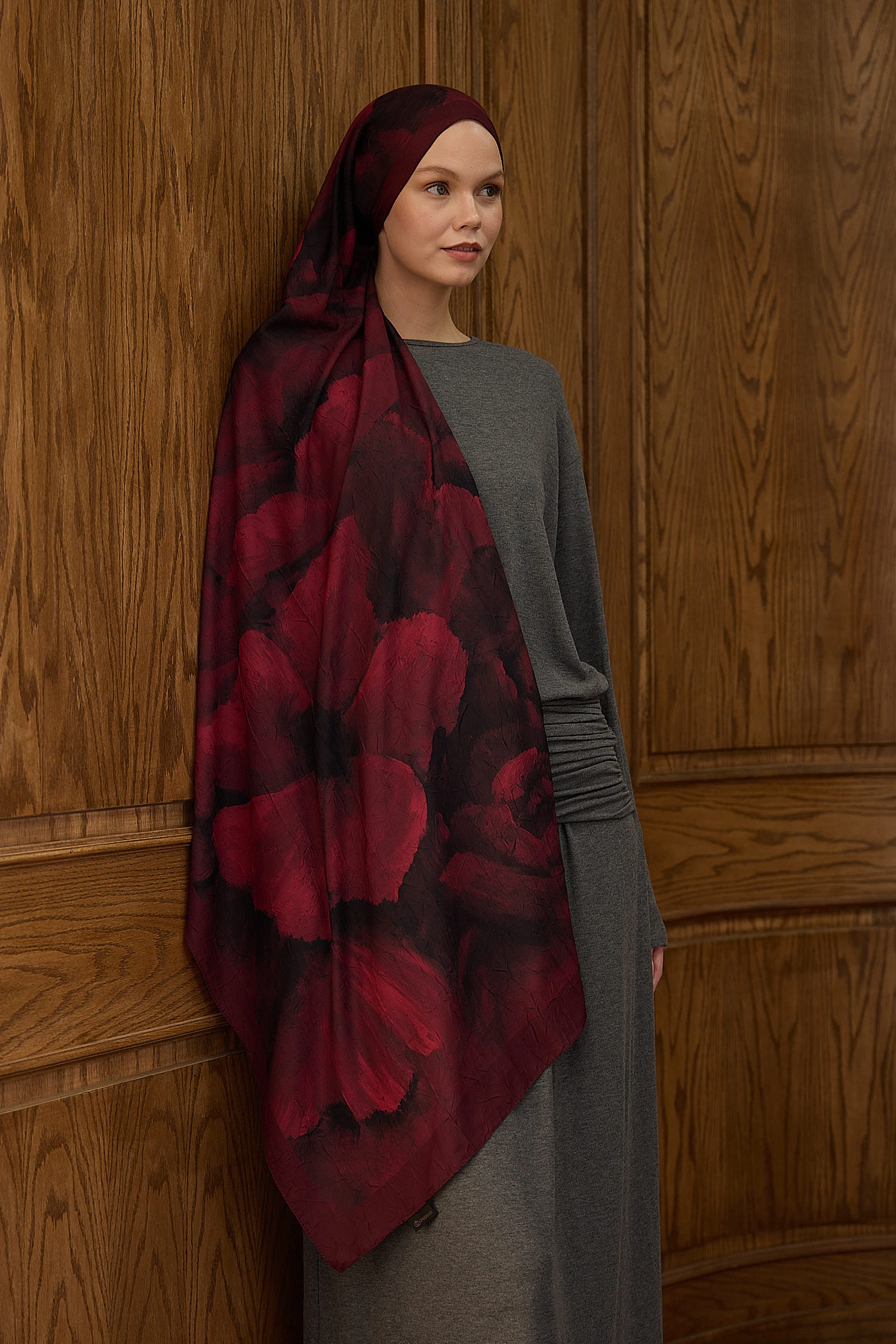 Bambu Kraş Şal 7013 - Bordo