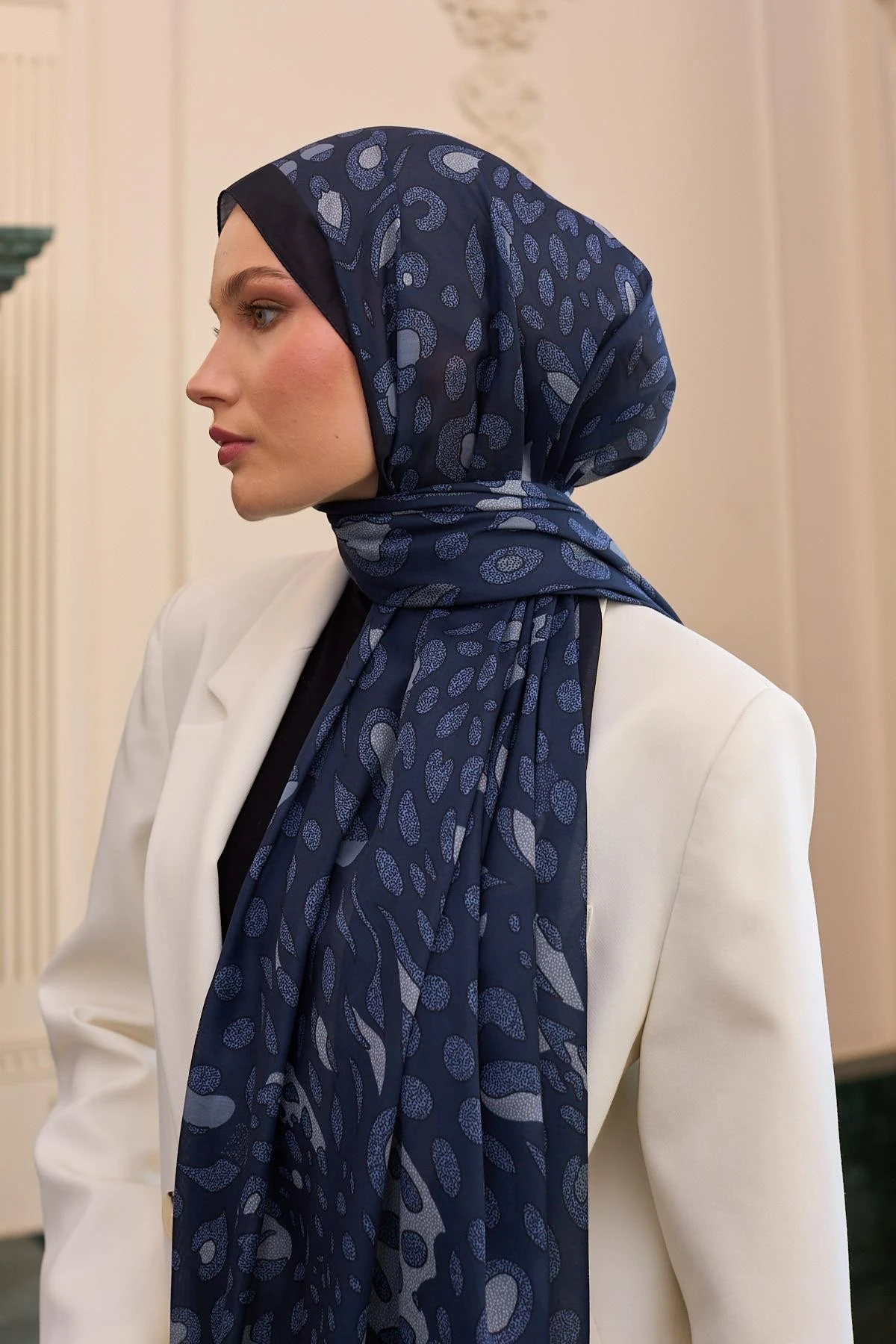 İpekhan Soft Şal Lacivert 3050-11