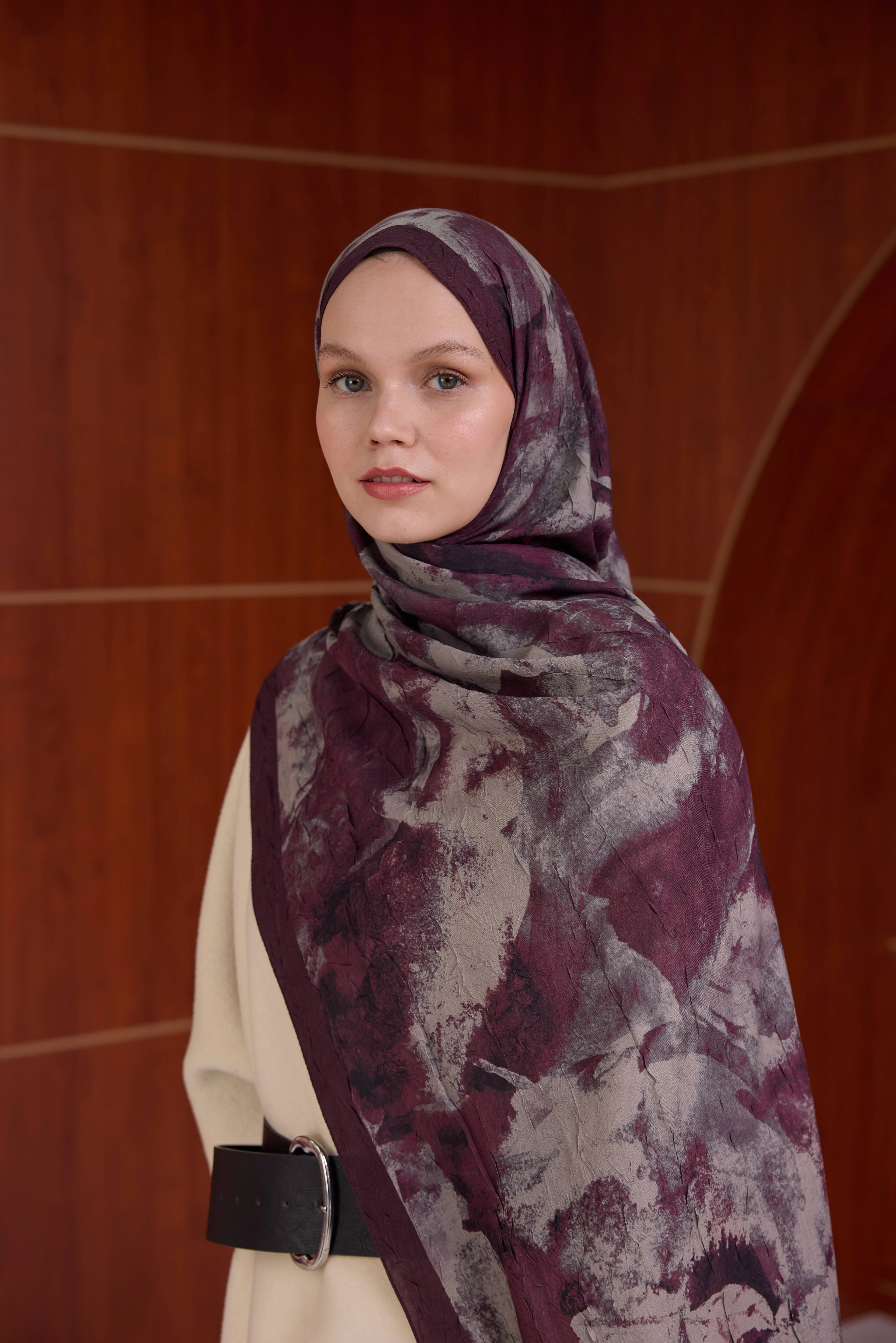 Bambu Kraş Şal 7020 - Gül Kurusu