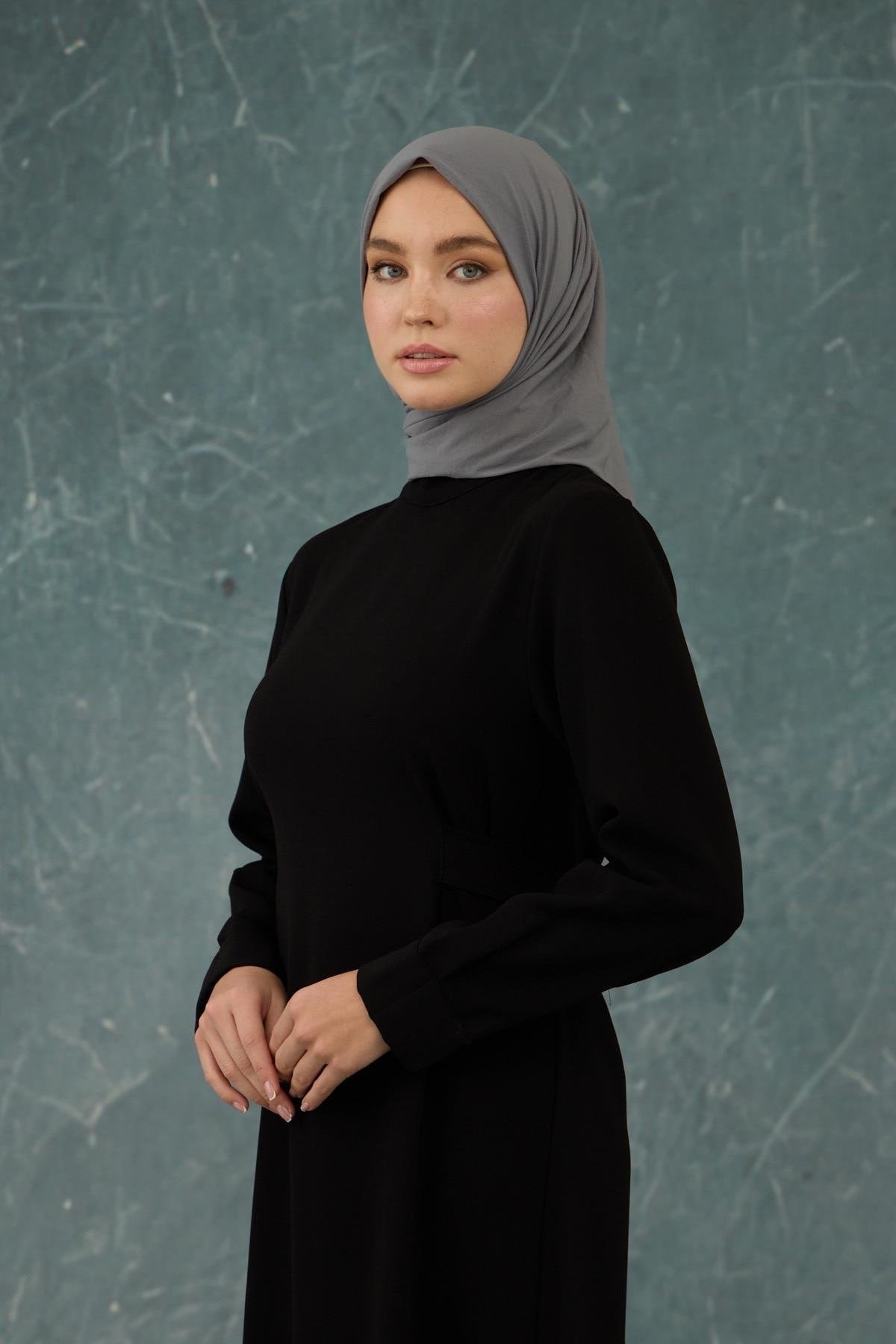 Gri Comfy Yok Eşarp - 10001-07