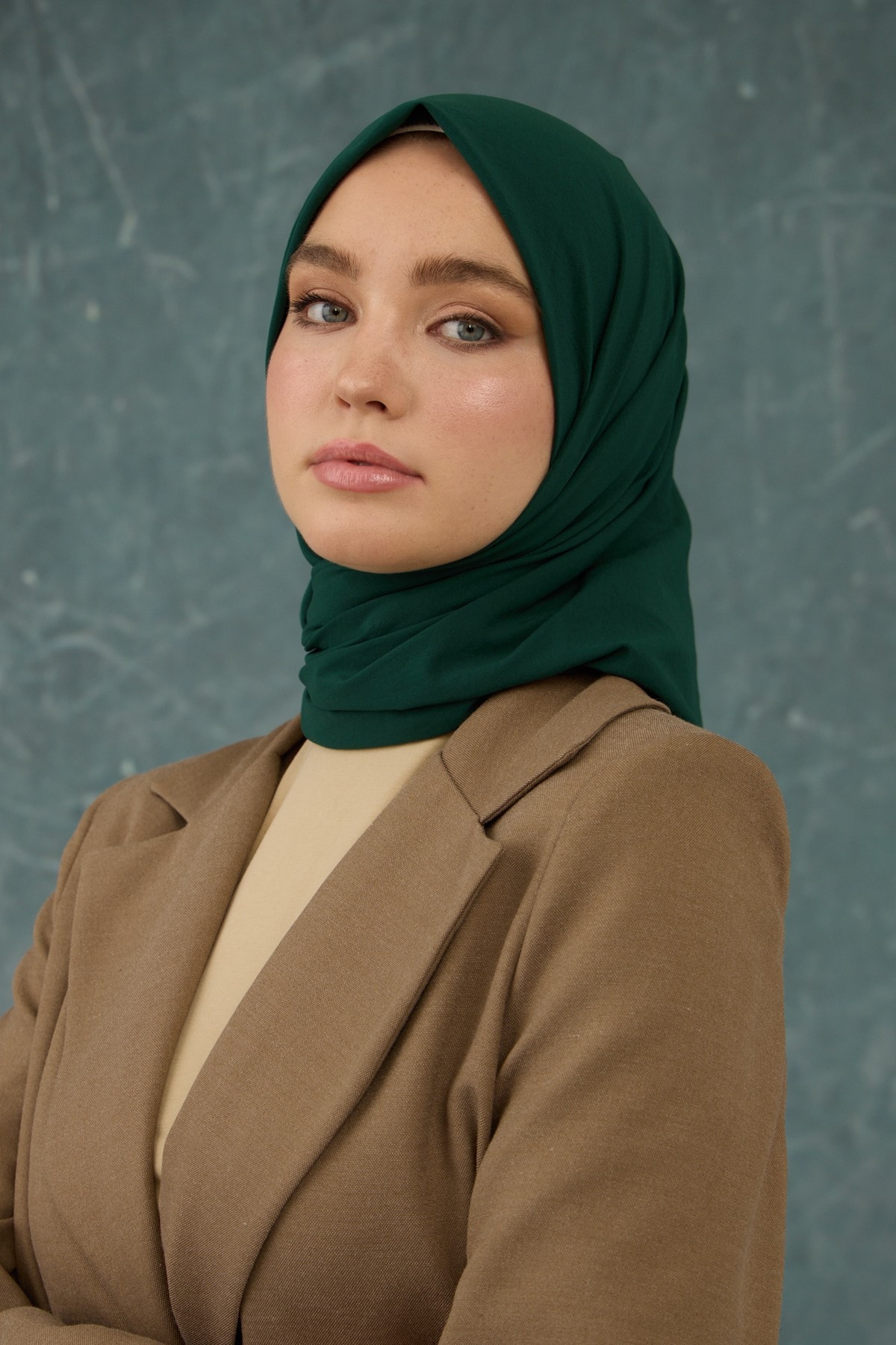 Zümrüt Yeşil Comfy Yok Eşarp - 10001-28