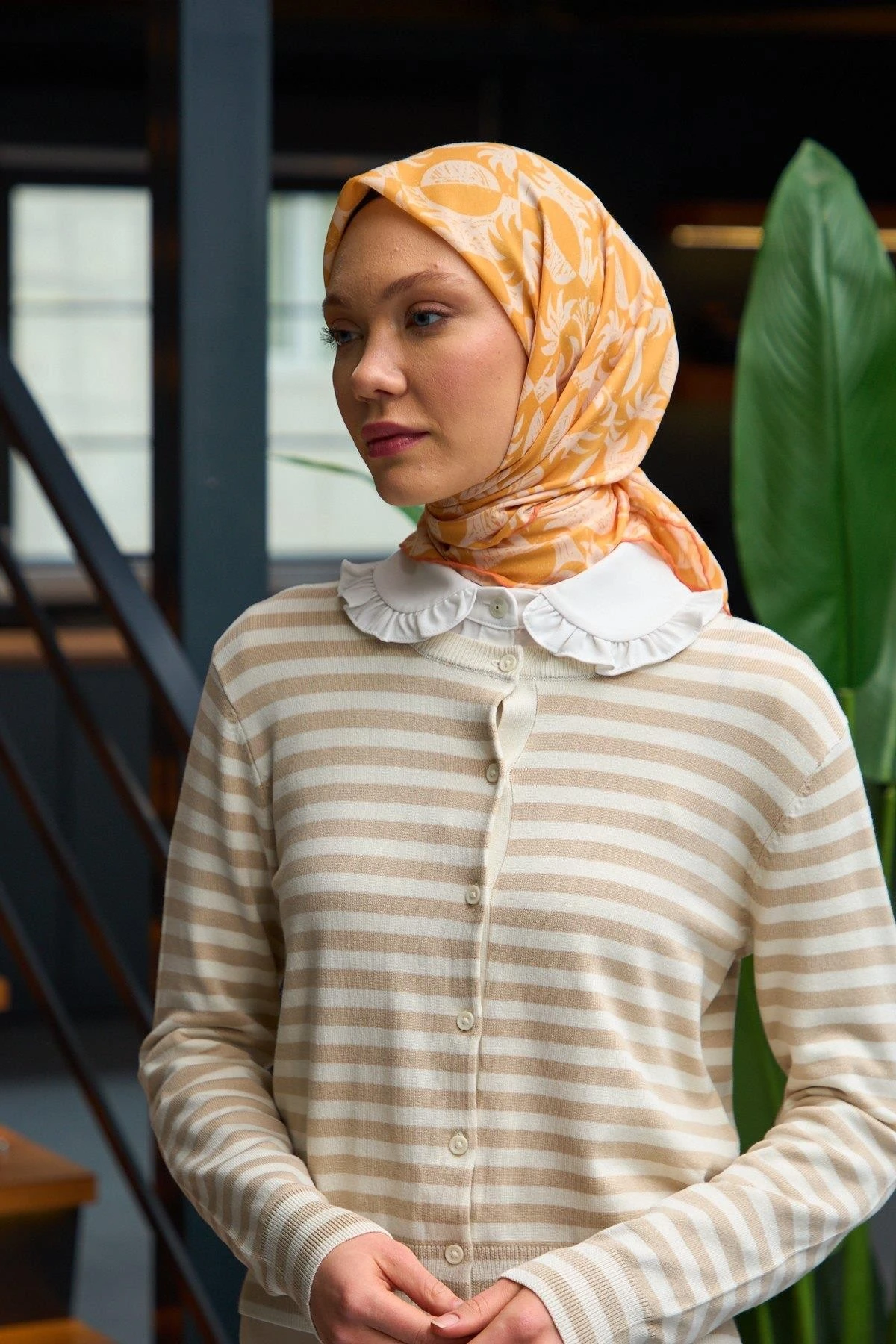 Harmony Collection Soft Eşarp Gold Krem 1182-04