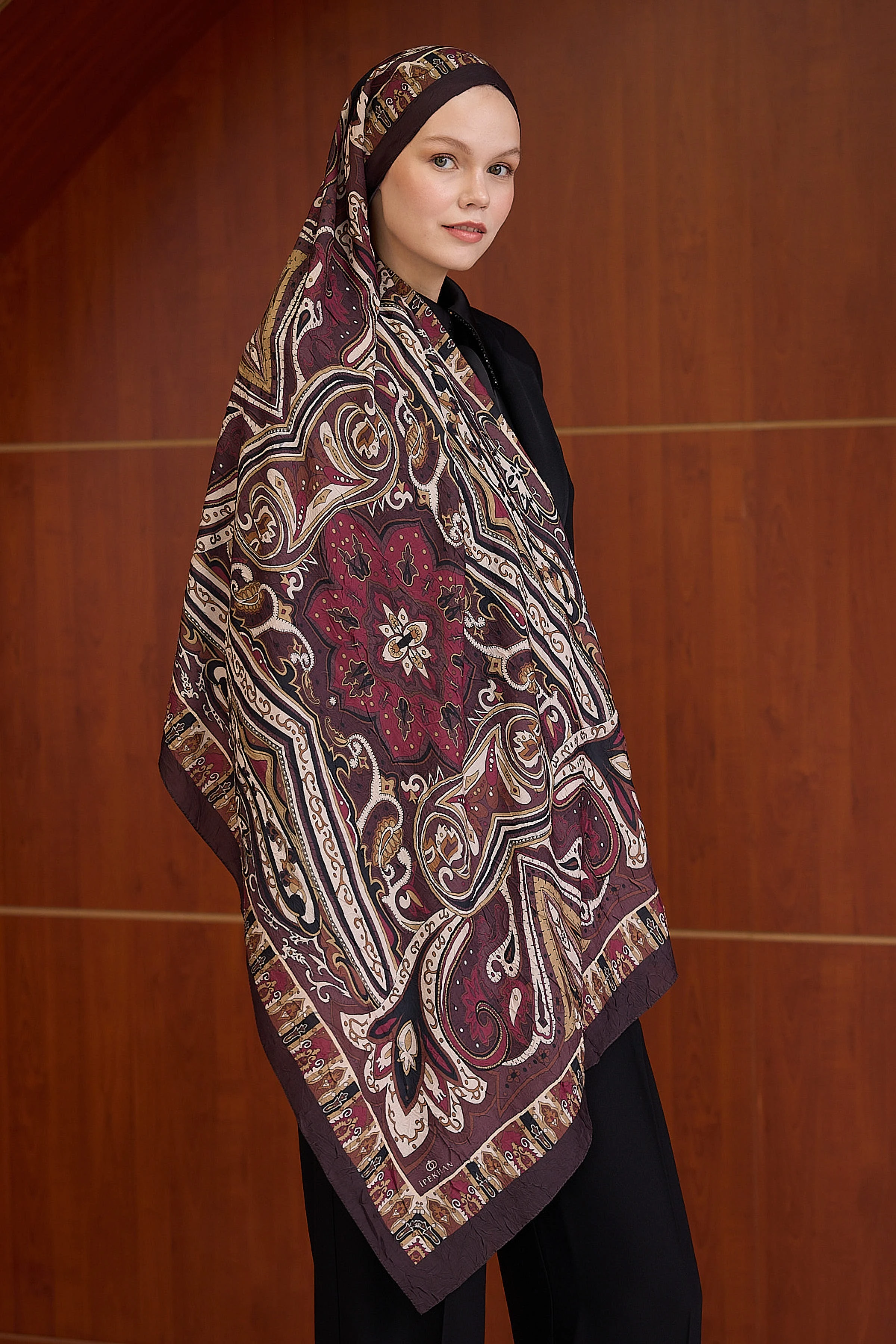 Bambu Kraş Şal 7002 - Mürdüm