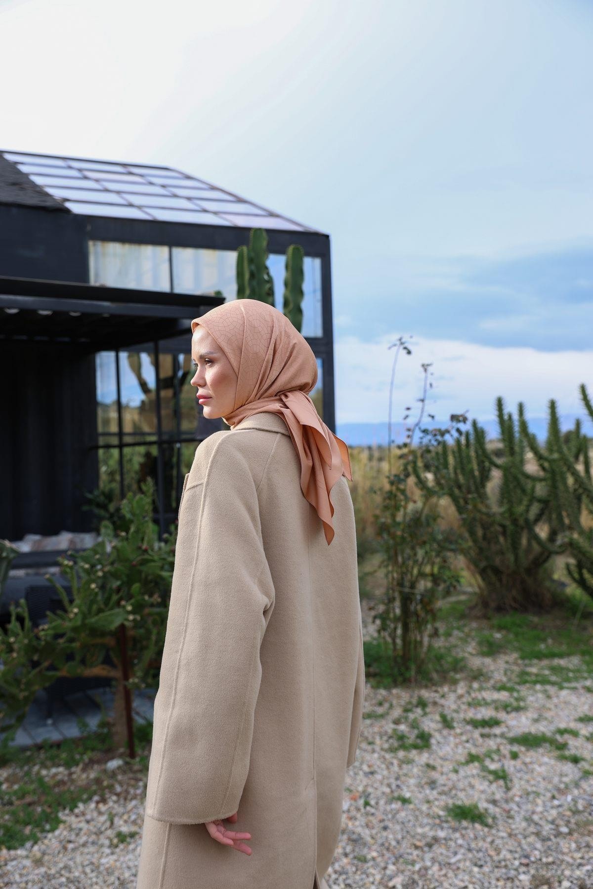 Celina Jakar Eşarp Şeftali 9902-12