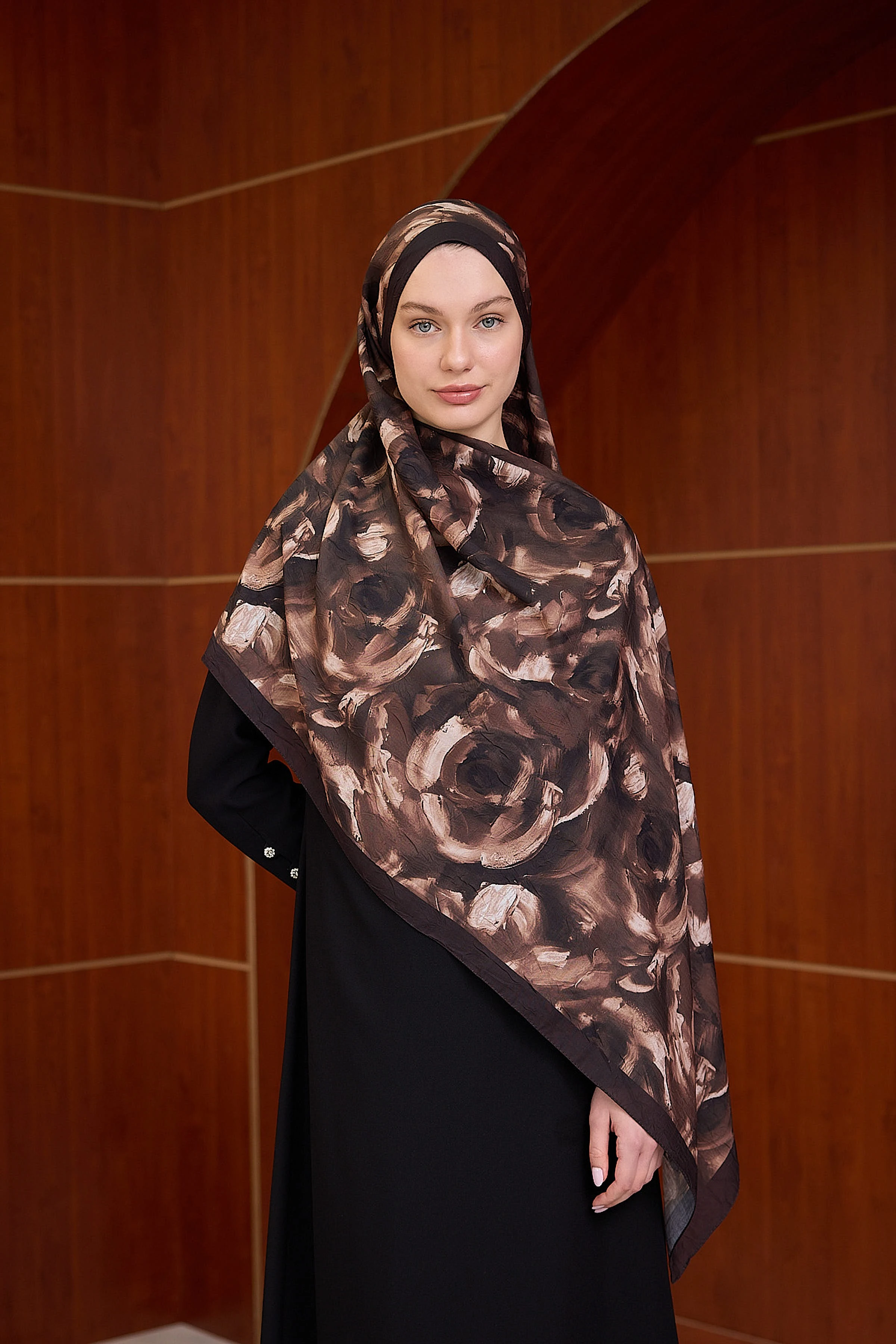 Bambu Kraş Şal 7019 - Acı Kahve