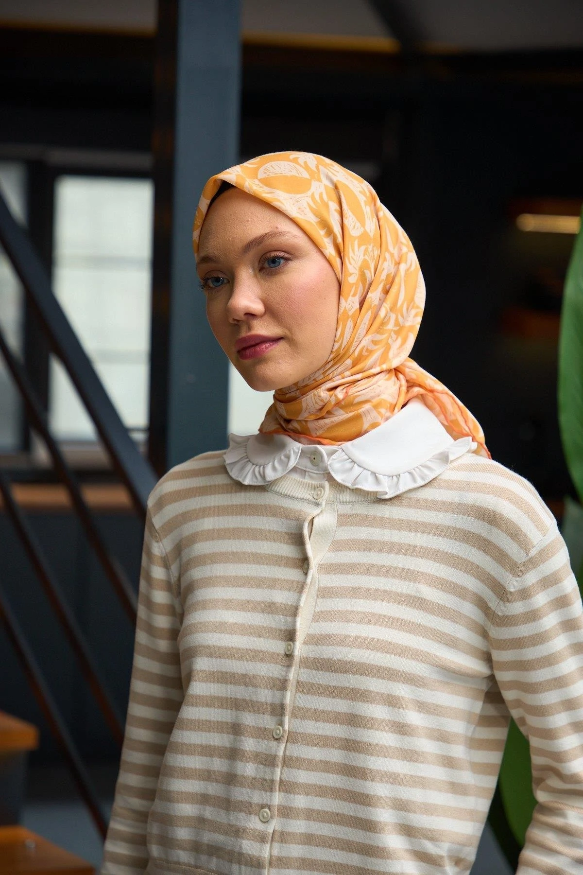 Harmony Collection Soft Eşarp Gold Krem 1182-04