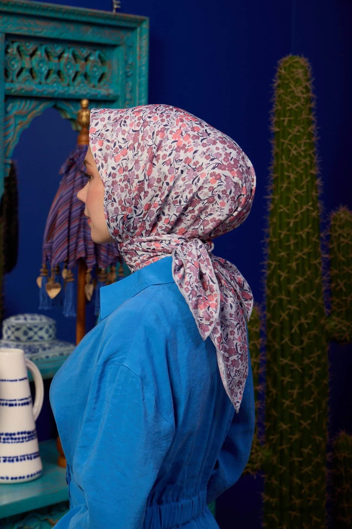 Marrakech Koleksiyon Soft Eşarp Karanfil Kırık Beyaz 1193-22