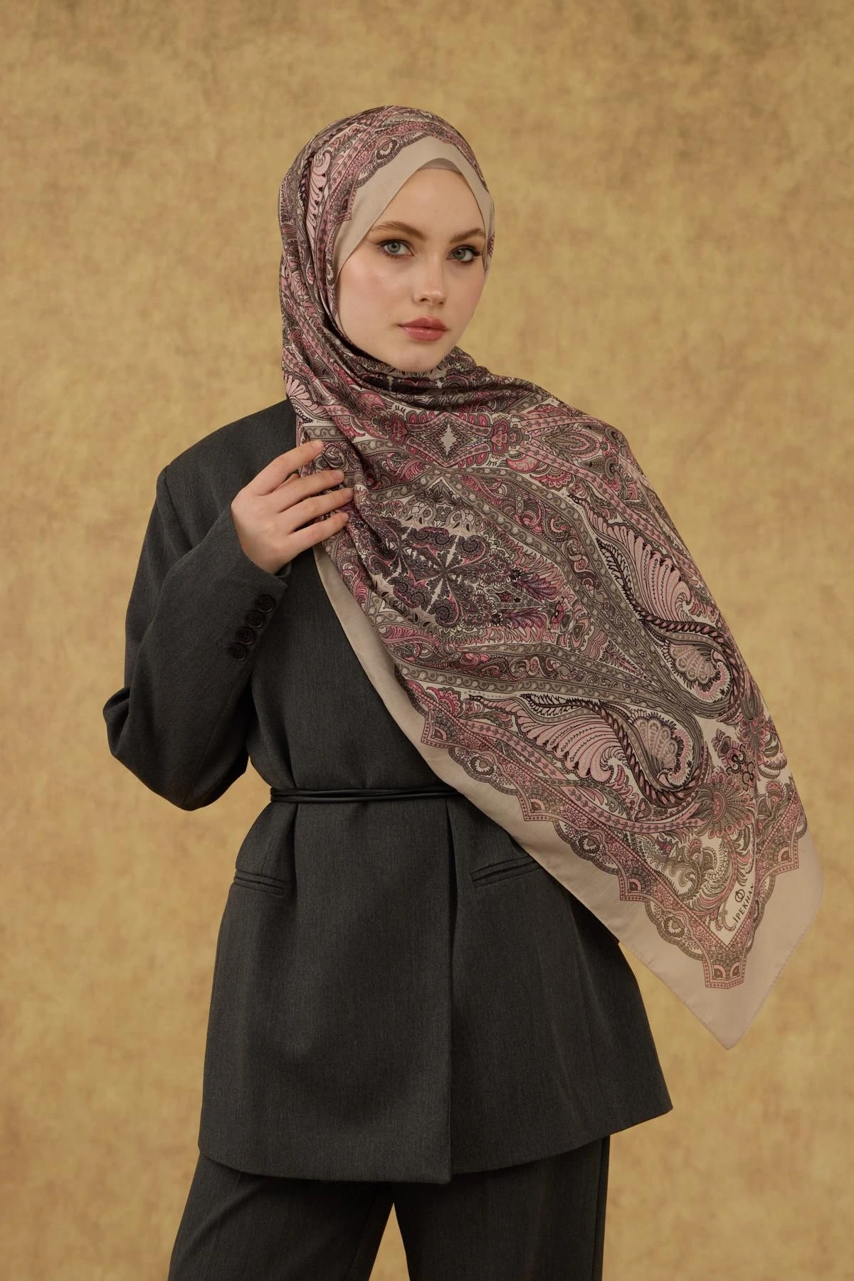 İpekhan Soft Şal Krem Pudra 3052-08