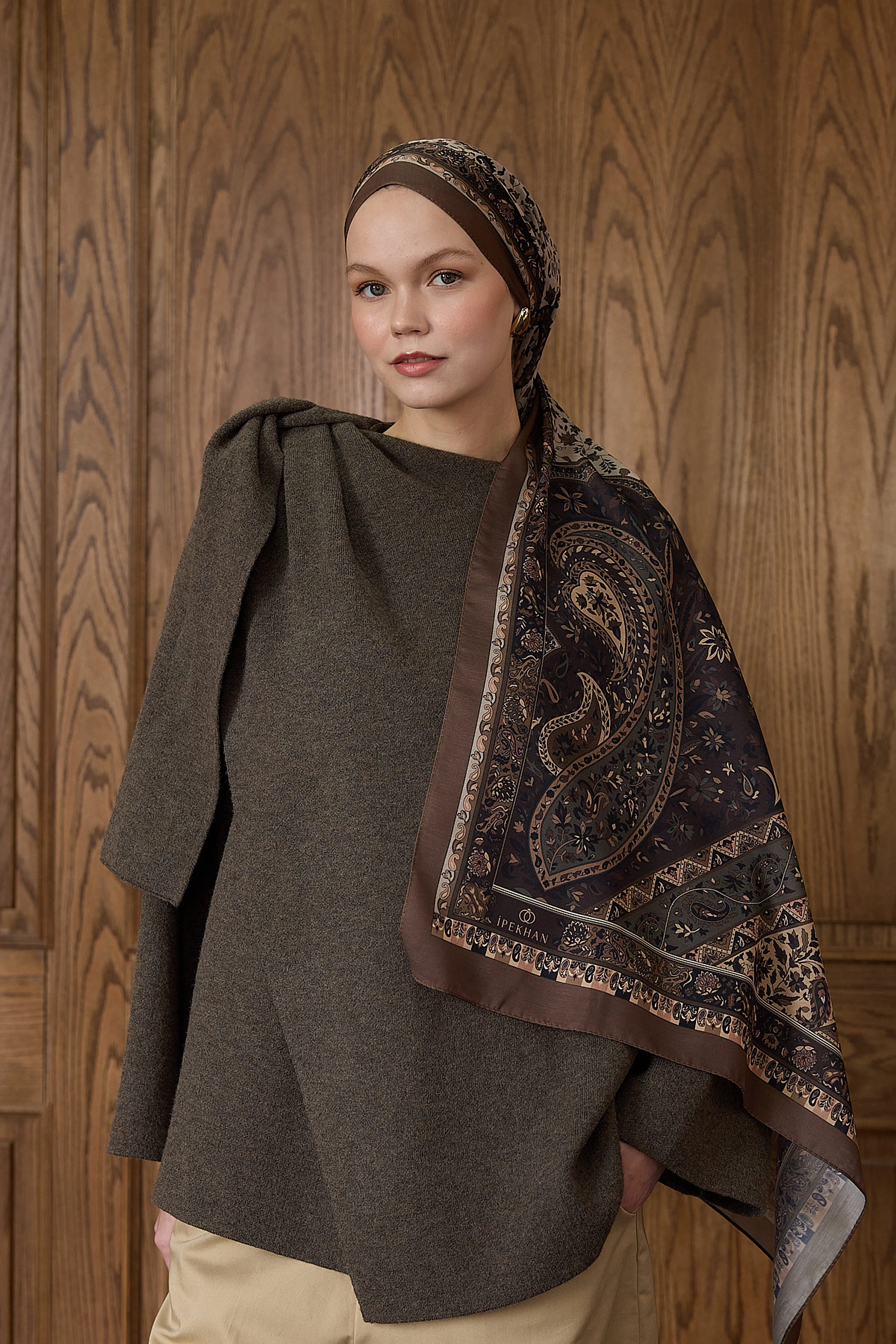 Winter Bloom Soft Şal 3070 - Siyah