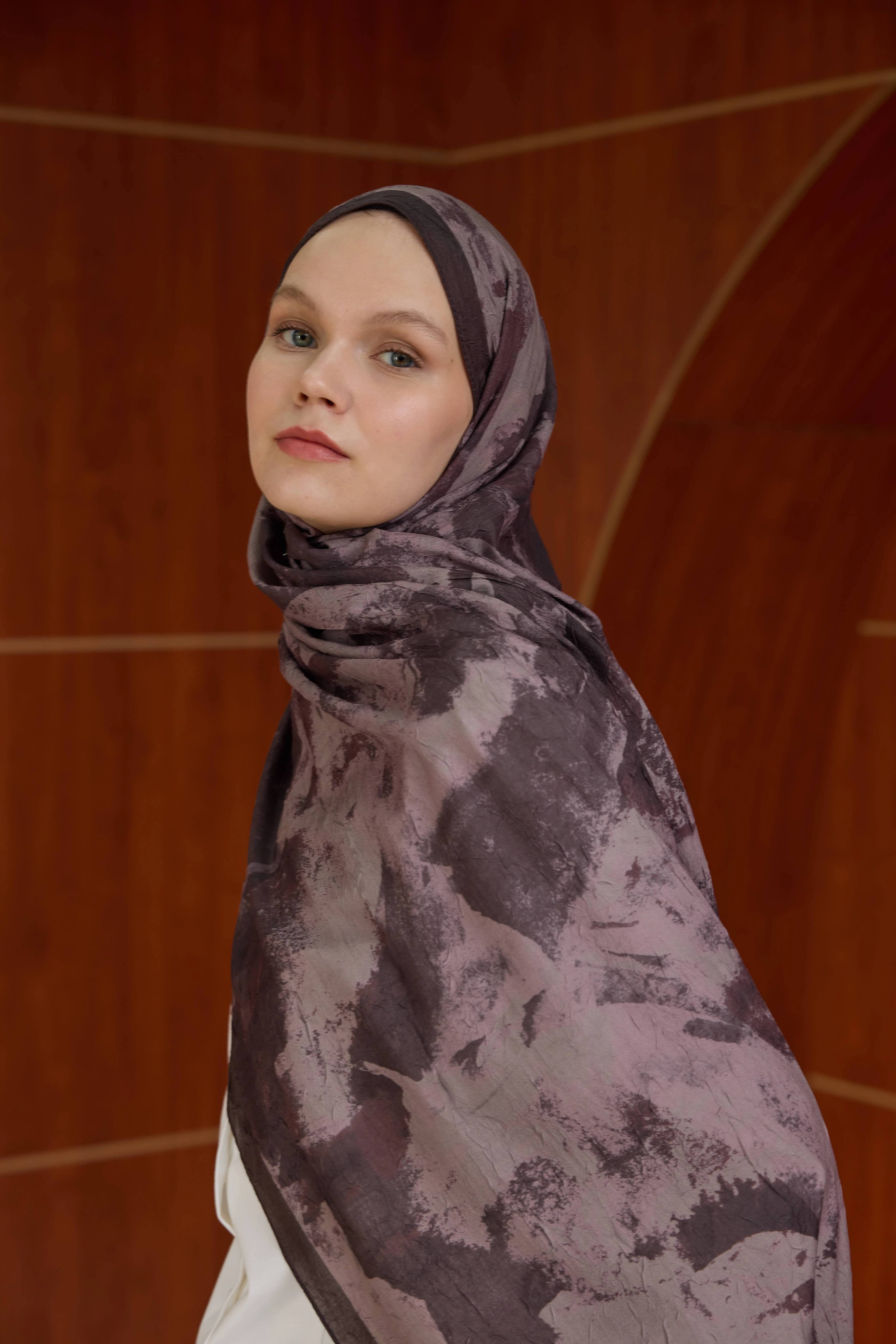 Bambu Kraş Şal 7020 - Mürdüm