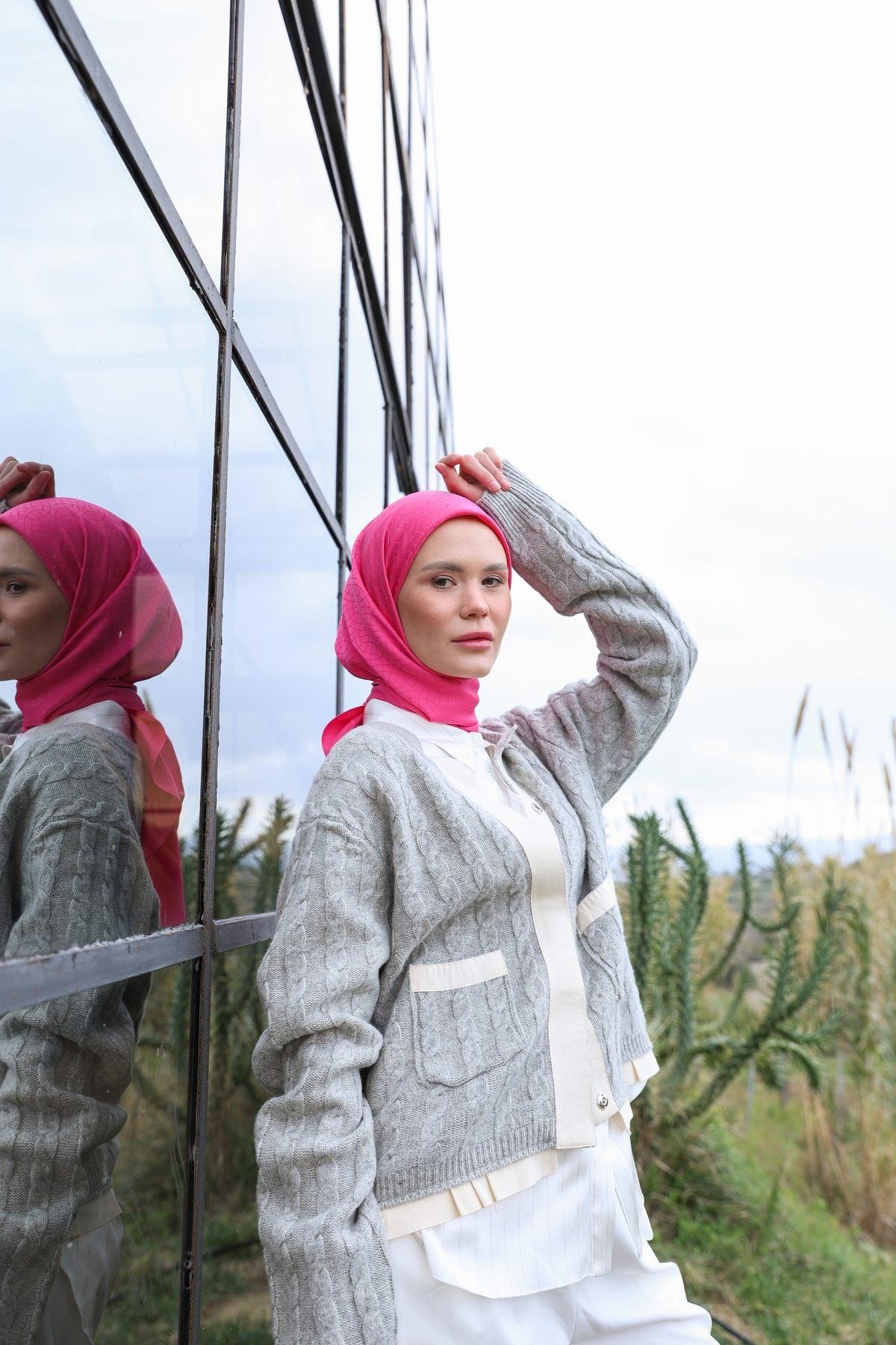 Celina Jakar Eşarp Lavanta Pembe 9902-05