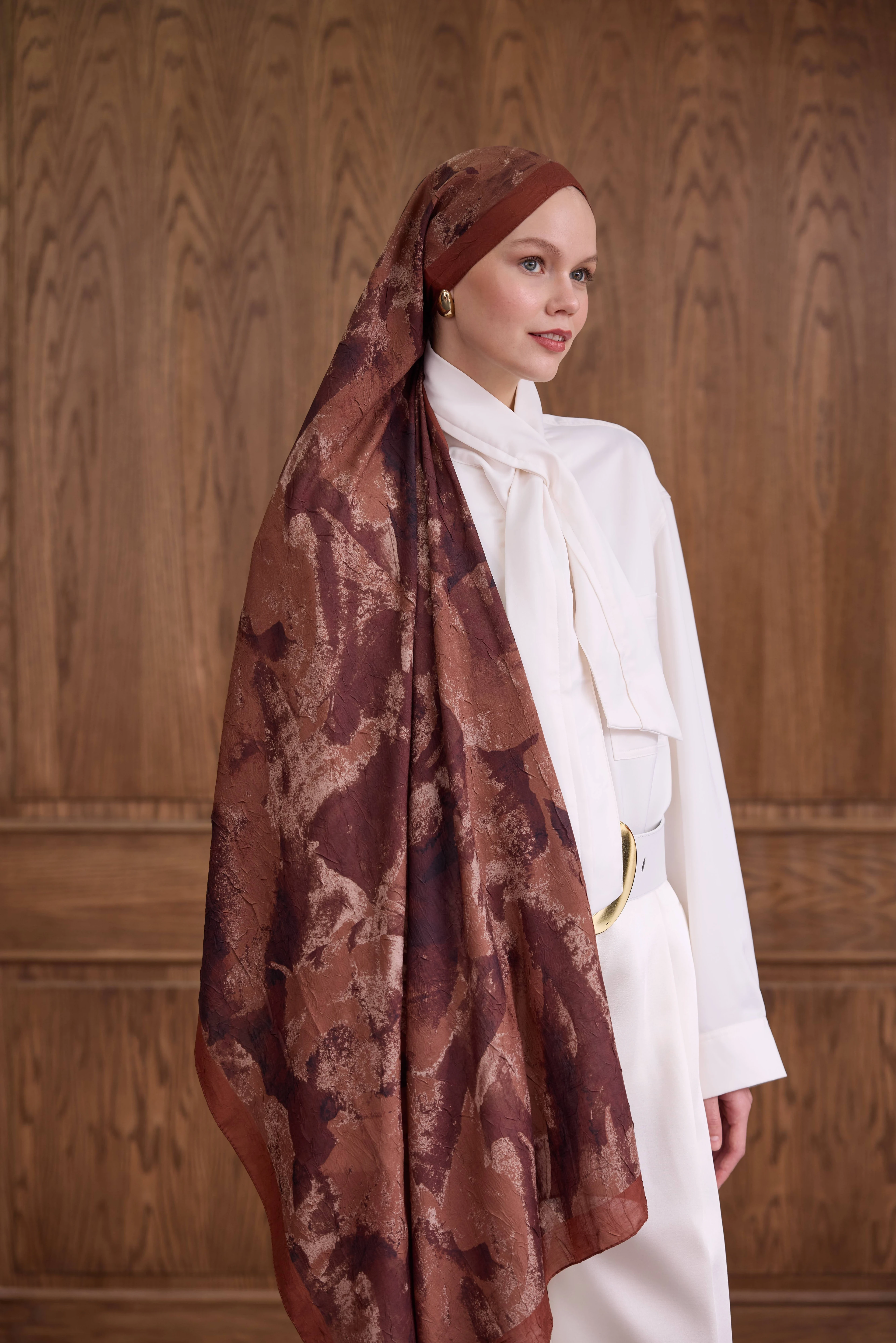 Bambu Kraş Şal 7020 - Tarçın