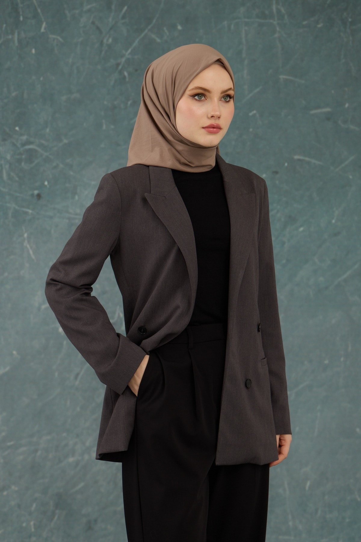 Sütlü Kahve Comfy Yok Eşarp - 10001-24