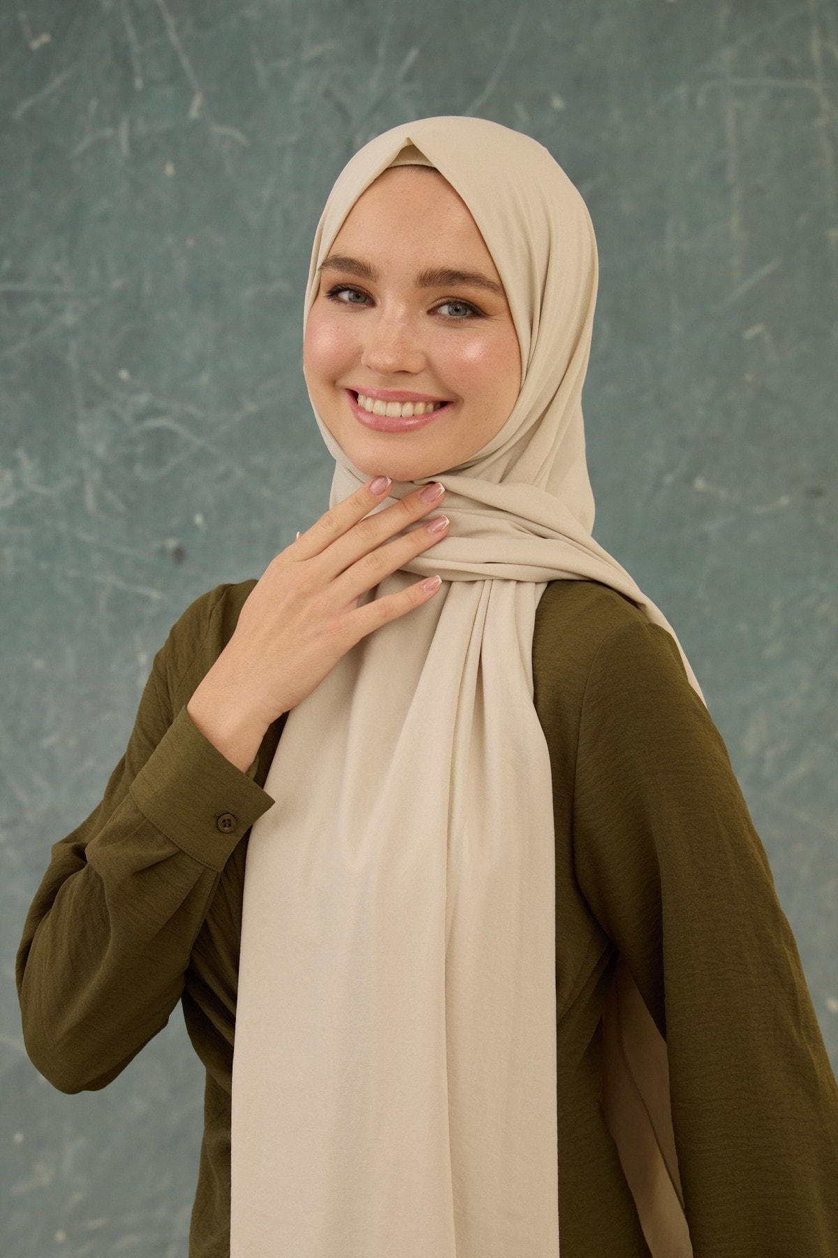 Taş Rengi Yok Şal - 10000-26