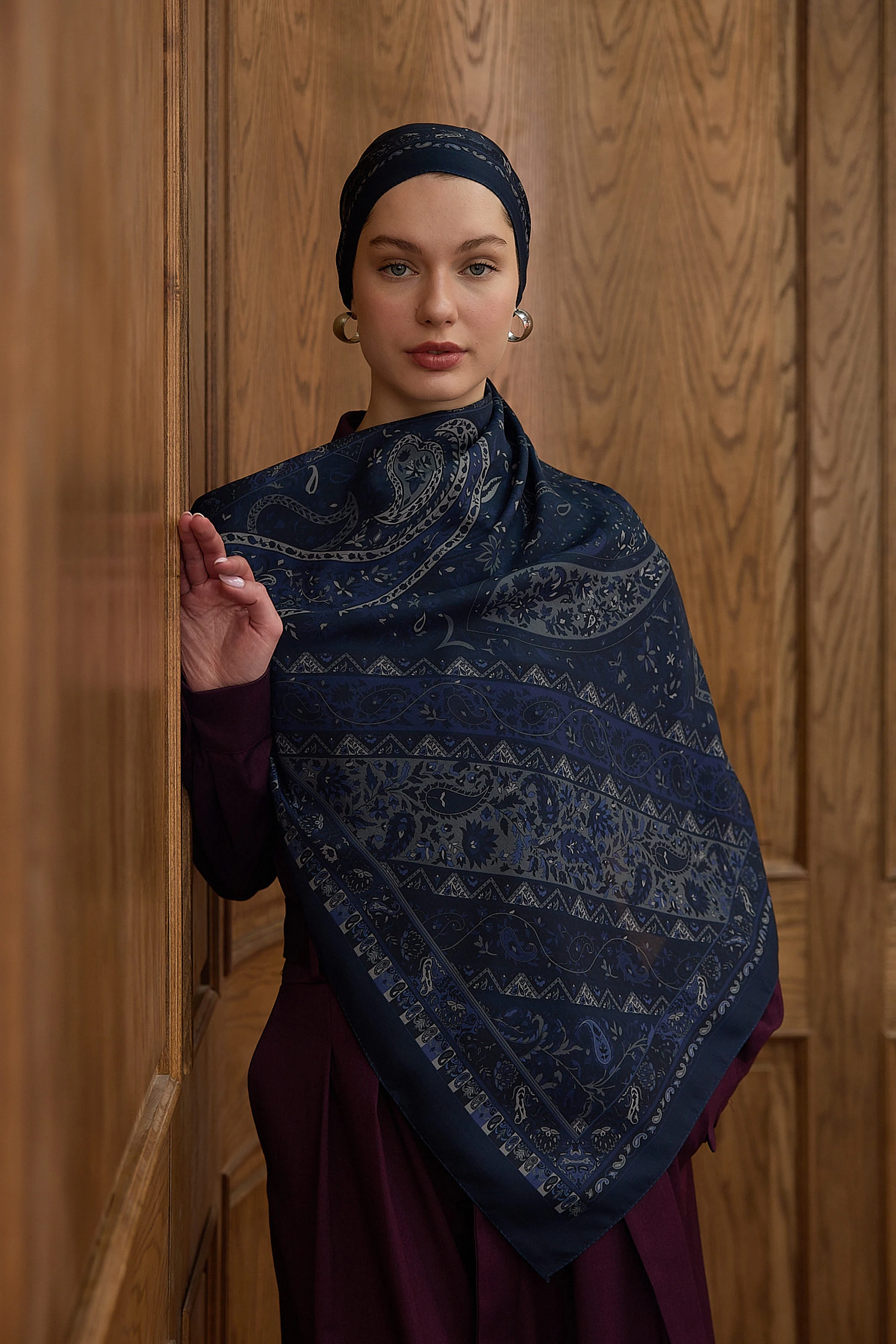 Winter Bloom Soft Şal 3070 - Siyah