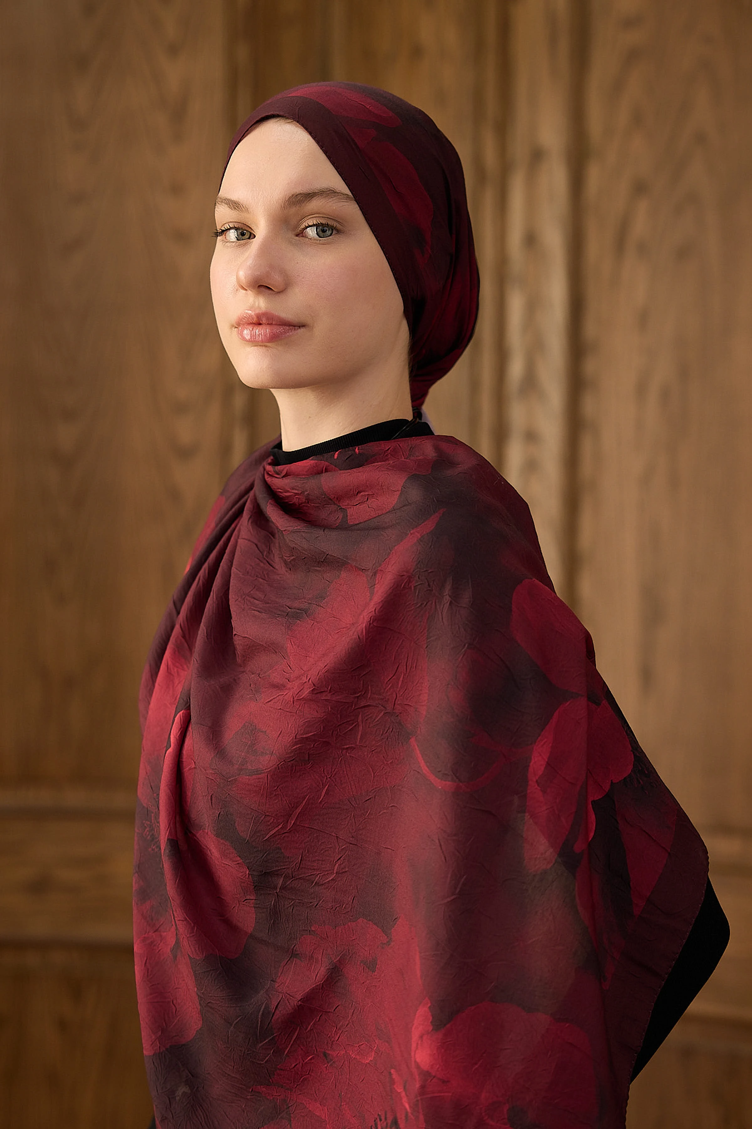 Bambu Kraş Şal 7014 - Bordo