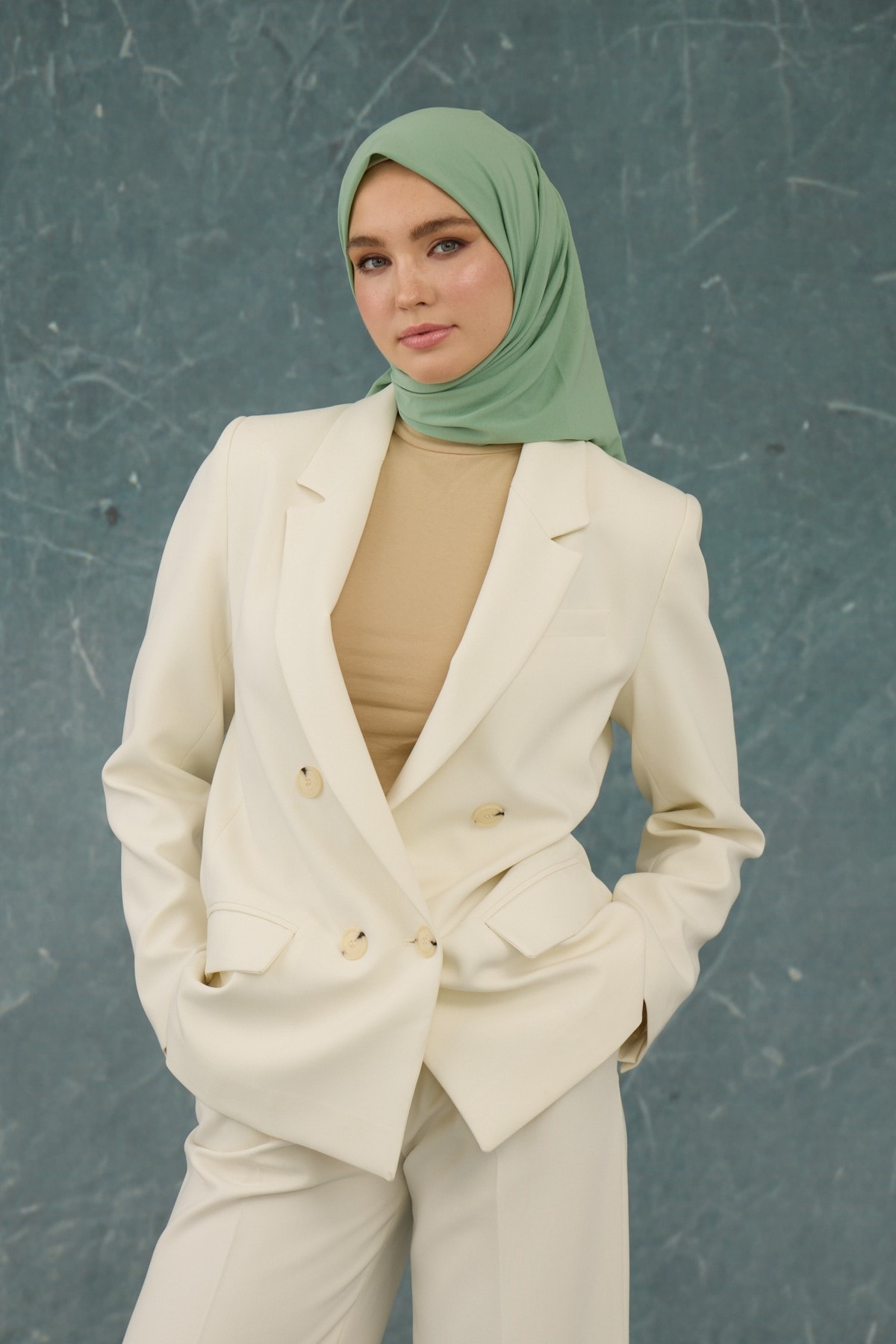 Mentol Comfy Yok Eşarp - 10001-20