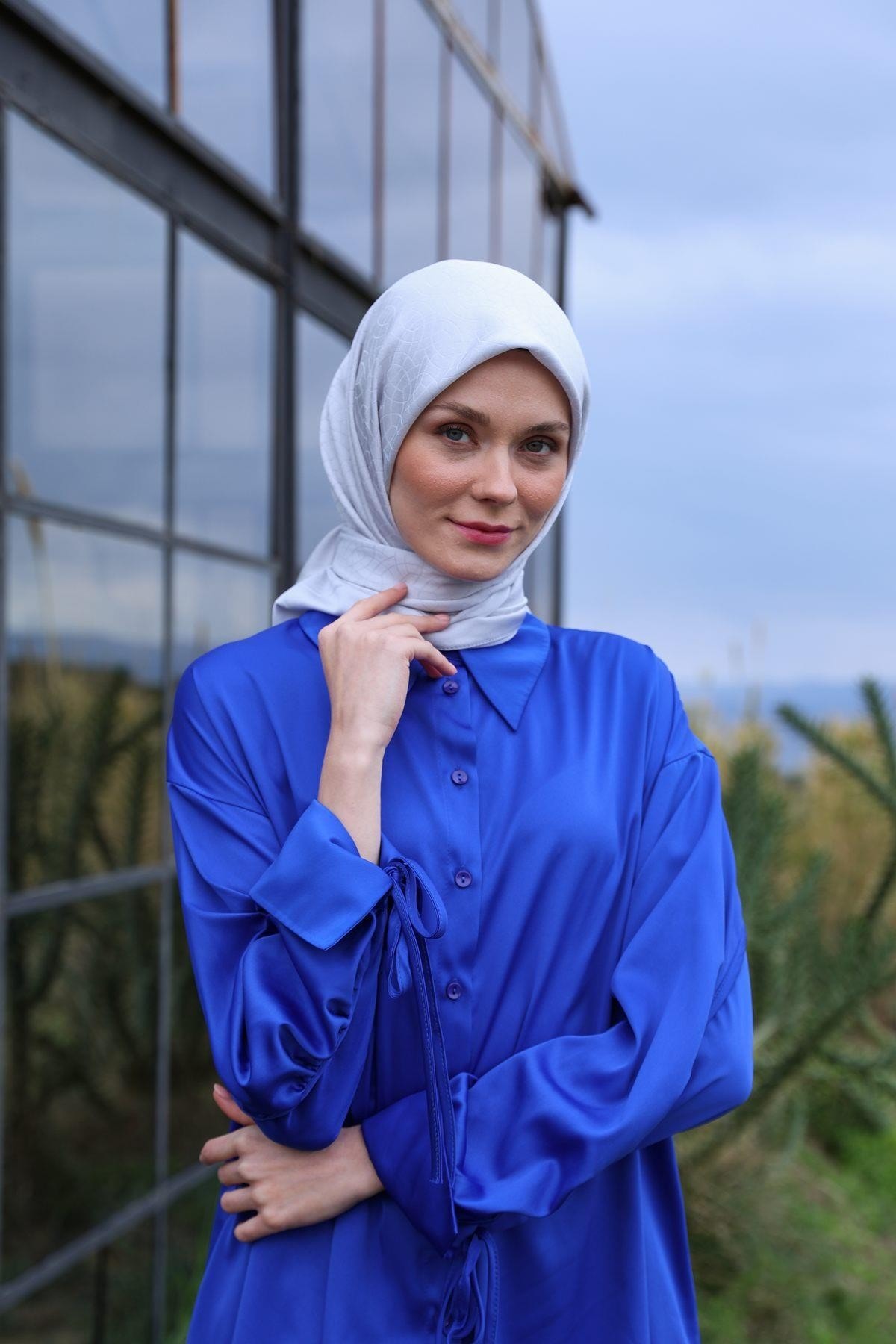 Celina Jakar Eşarp Soft Gri 9902-01