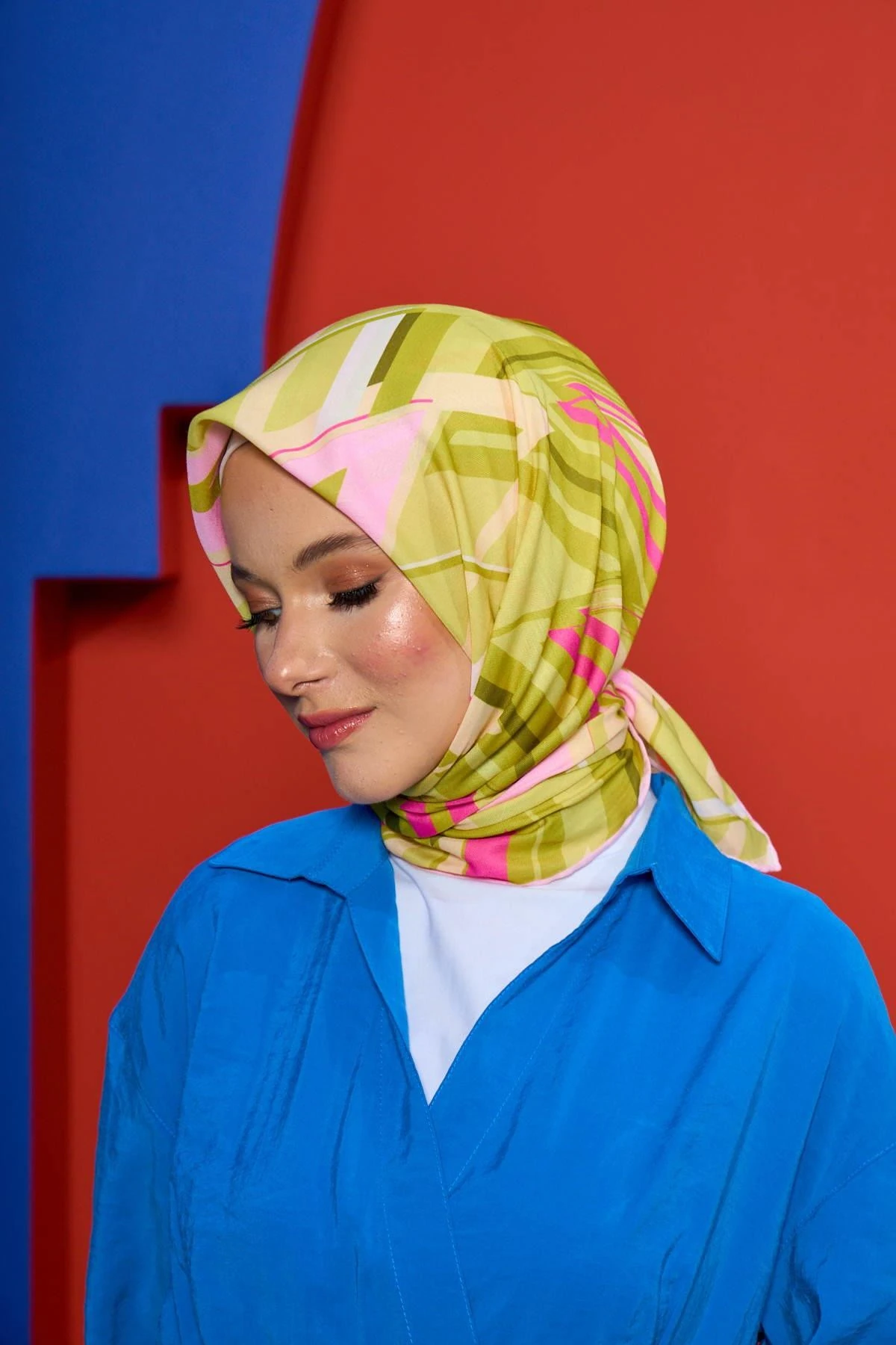 Marrakech Koleksiyon Soft Eşarp Kiraz Pembe Keten 1208-04