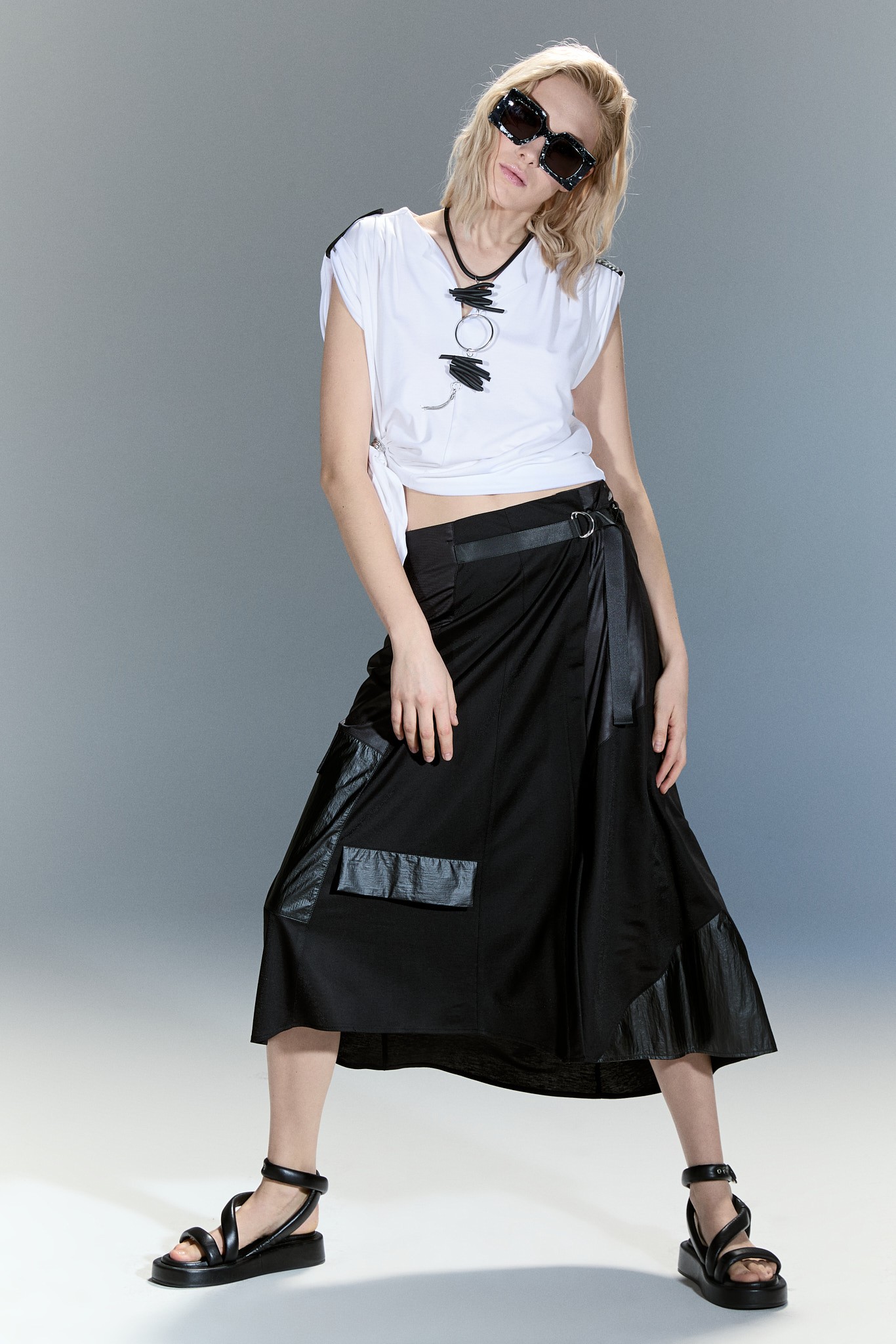 BLUZ LMS25Y974146B - SİYAH