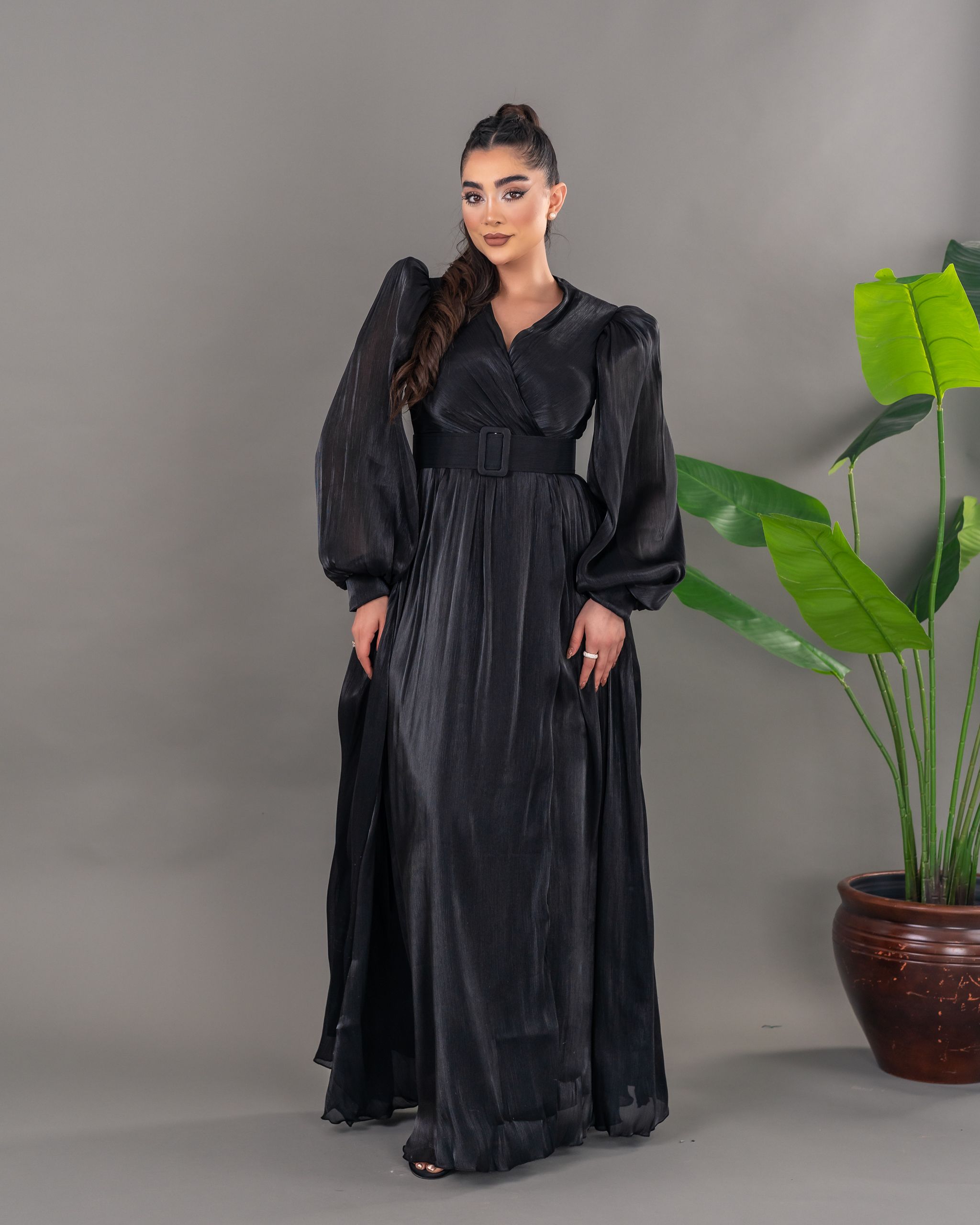 Linda Şifon Abiye - Siyah