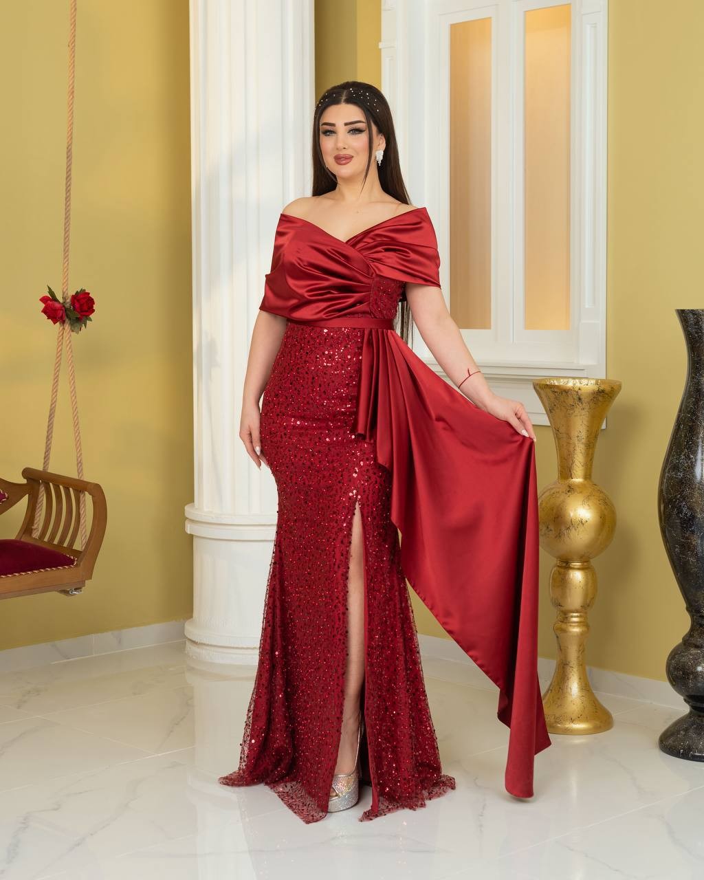 Bolina Abiye - Bordo