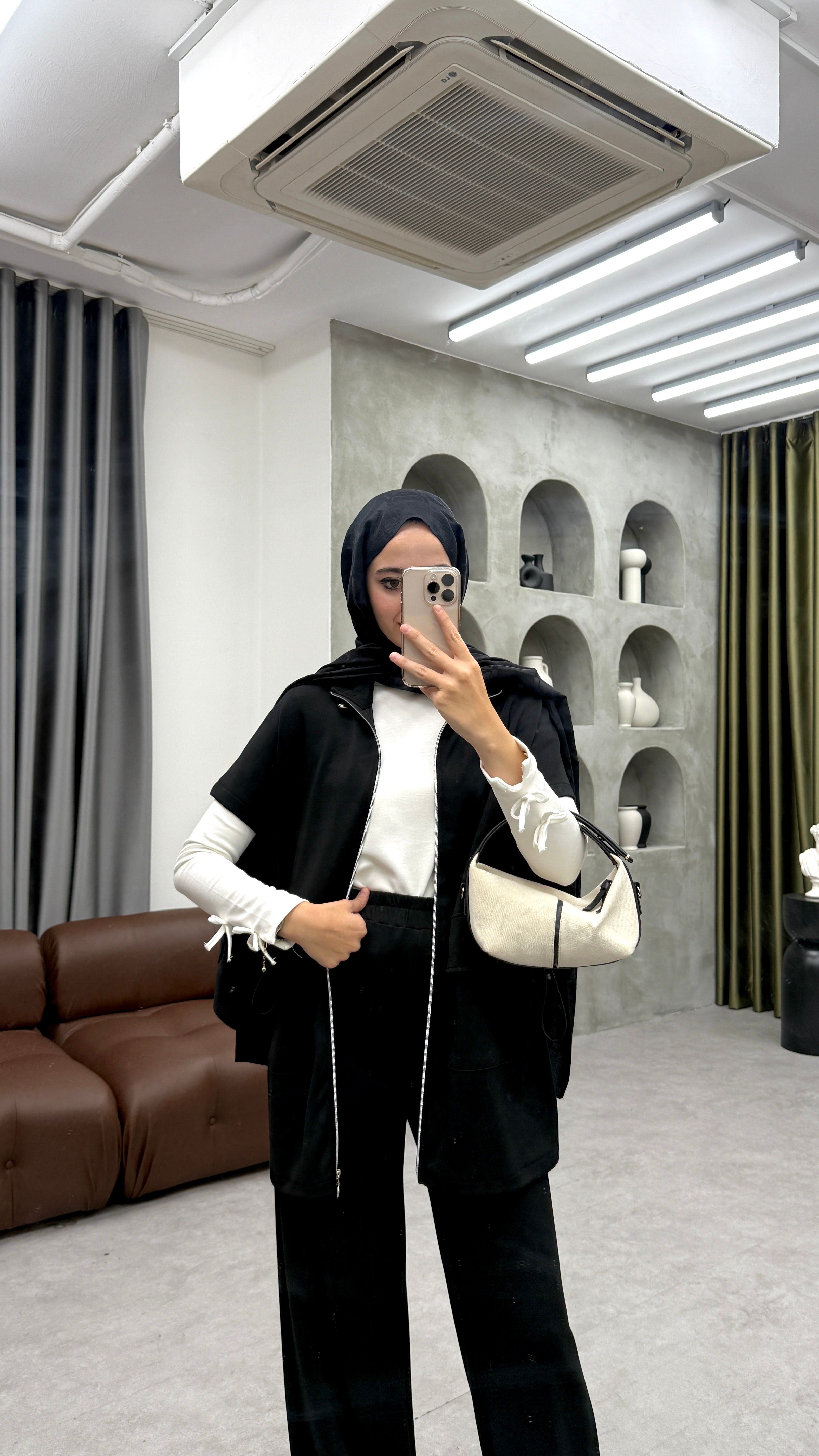 Oysh Yelekli Takım - Siyah
